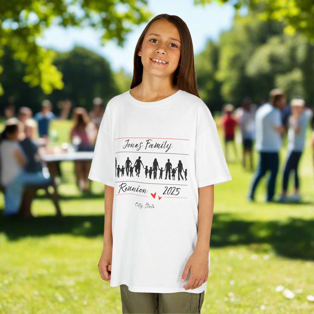 Kids Tee Family Reunion T-Shirt | Customizable Unisex Tee | Perfect for Gatherings, Celebrations, Family Events, Gifts