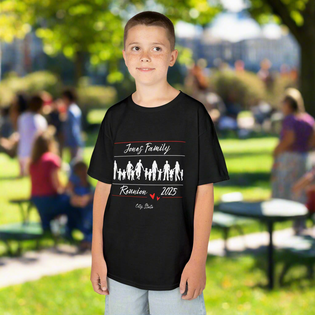 Kids Tee Family Reunion T-Shirt | Customizable Unisex Tee | Perfect for Gatherings, Celebrations, Family Events, Gifts