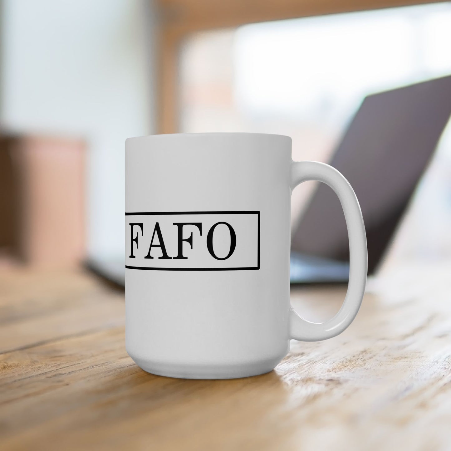 FAFO Mug – Bold Statement Coffee Mug with FAFO Graphic Stylish Quote Ceramic Mug - Perfect Gift for Coffee Lovers, Office Decor, Motivational Drinkware