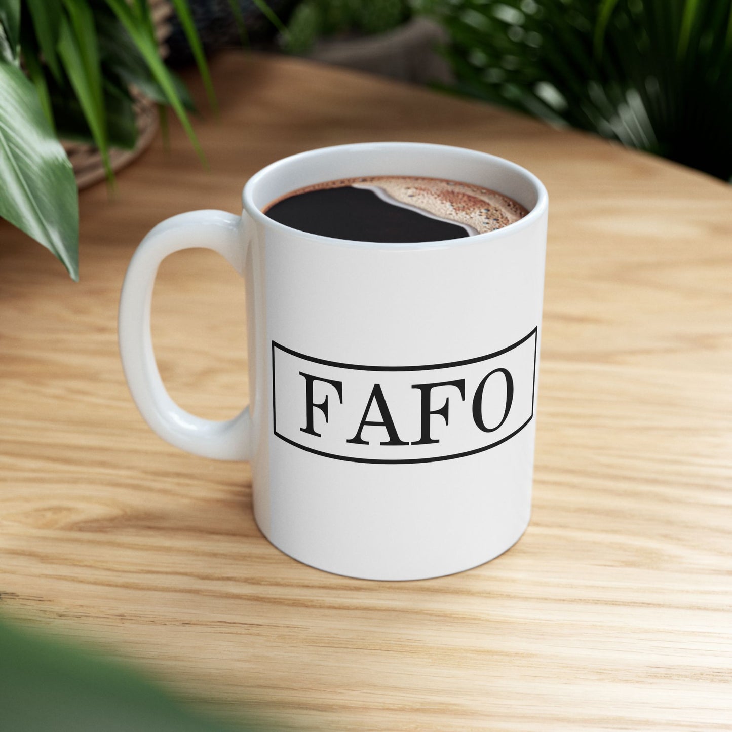 FAFO Mug – Bold Statement Coffee Mug with FAFO Graphic Stylish Quote Ceramic Mug - Perfect Gift for Coffee Lovers, Office Decor, Motivational Drinkware