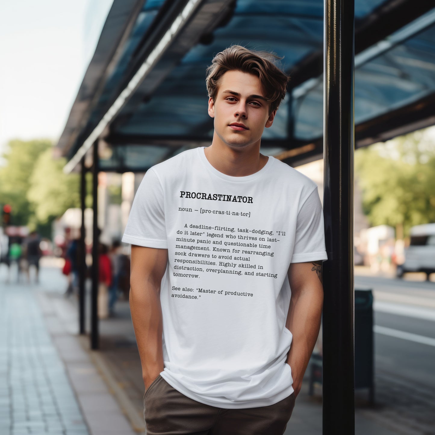 Funny Procrastinator T-Shirt – Sarcastic Dictionary Style Tee