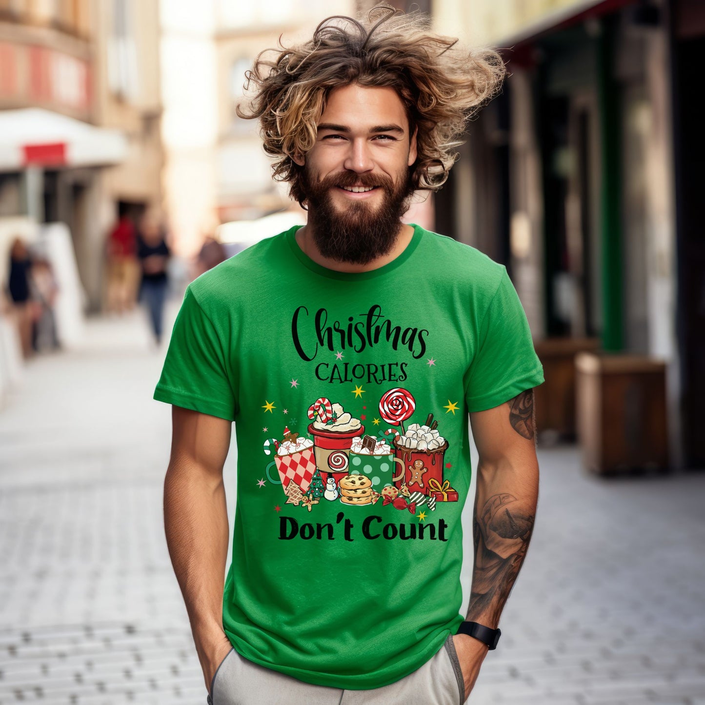 Christmas Calories Don't Count T-Shirt, Funny Christmas Tee, Holiday Shirt