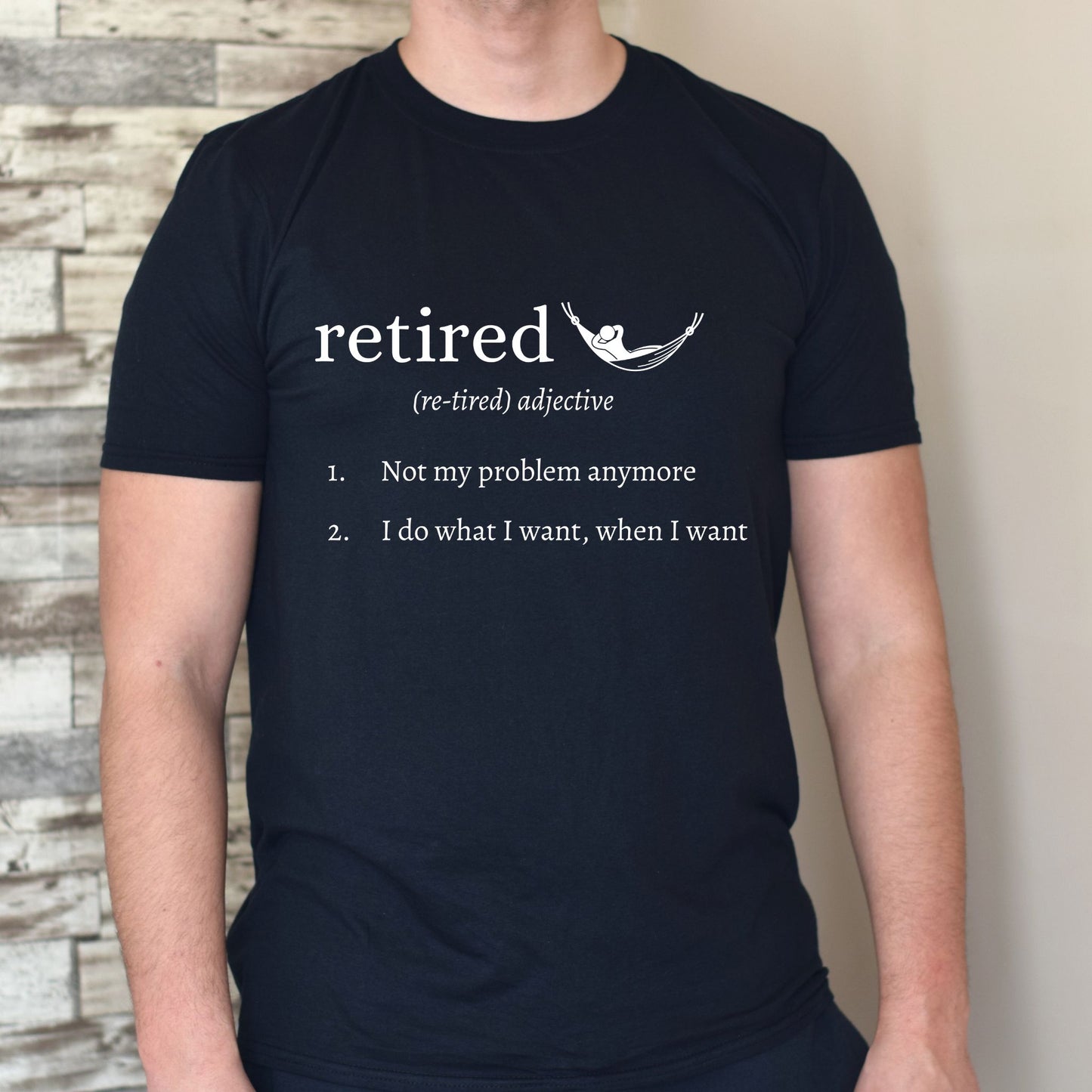 Retired Definition T-Shirt – Funny Retirement Shirt Definition Style Tee