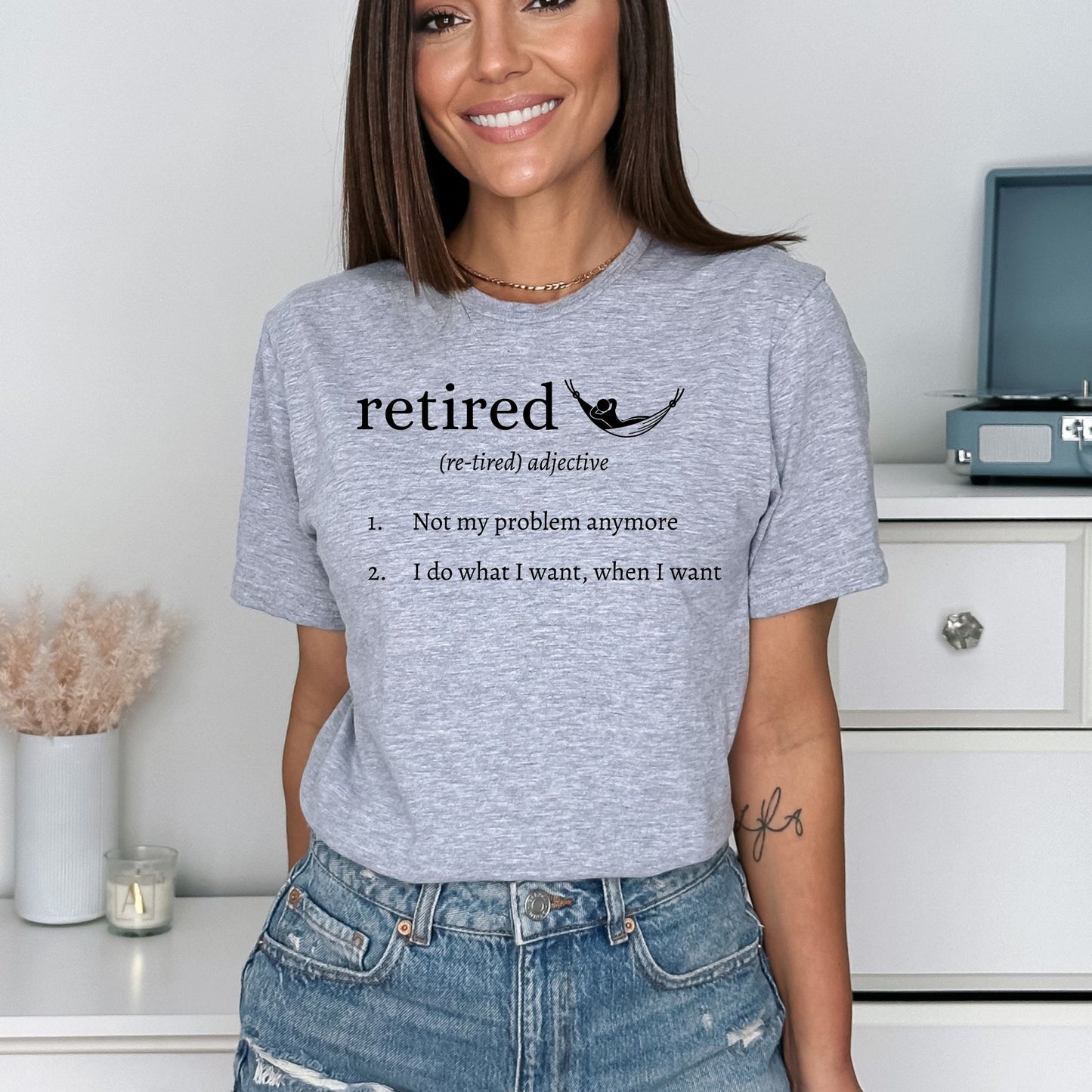 Retired Definition T-Shirt – Funny Retirement Shirt Definition Style Tee