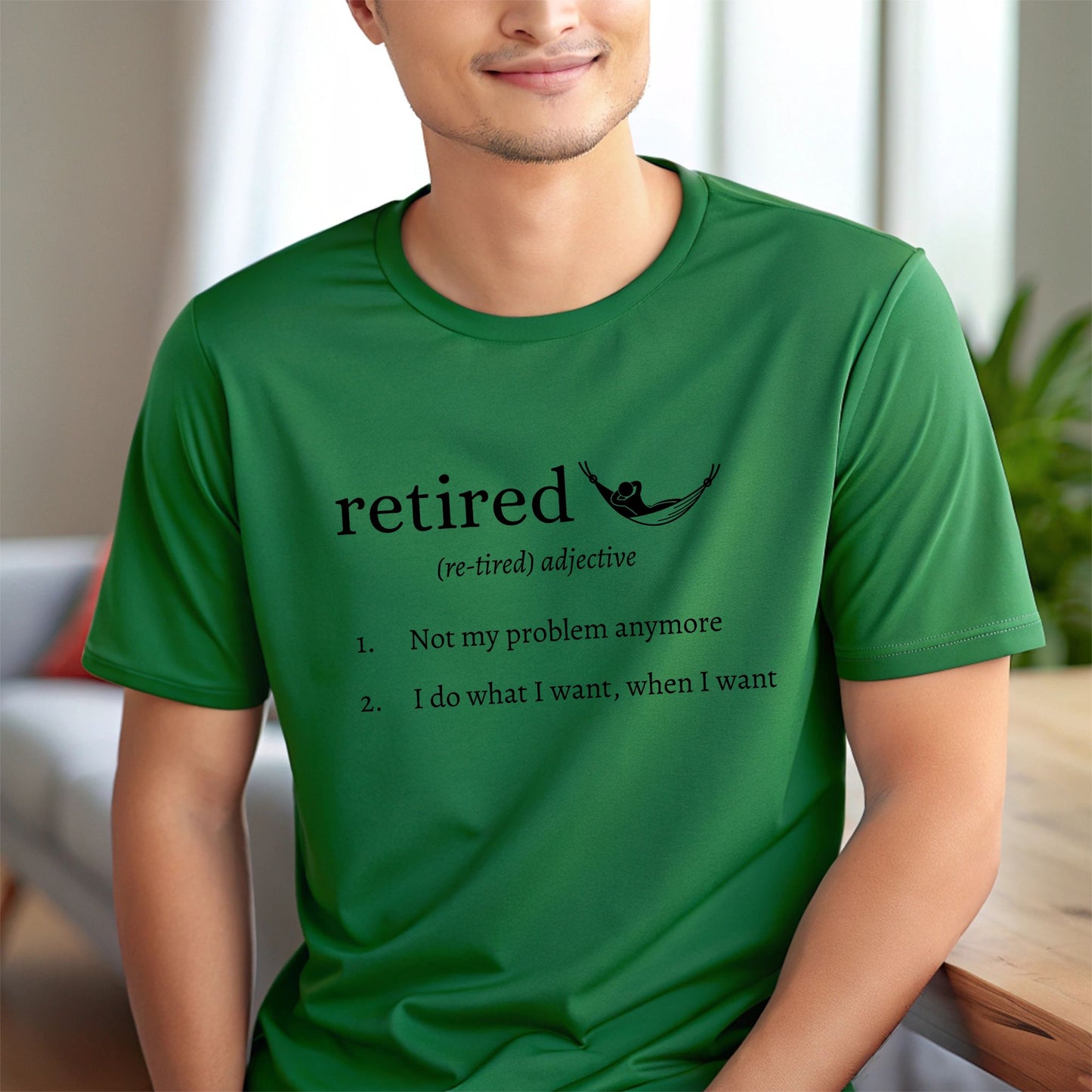Retired Definition T-Shirt – Funny Retirement Shirt Definition Style Tee