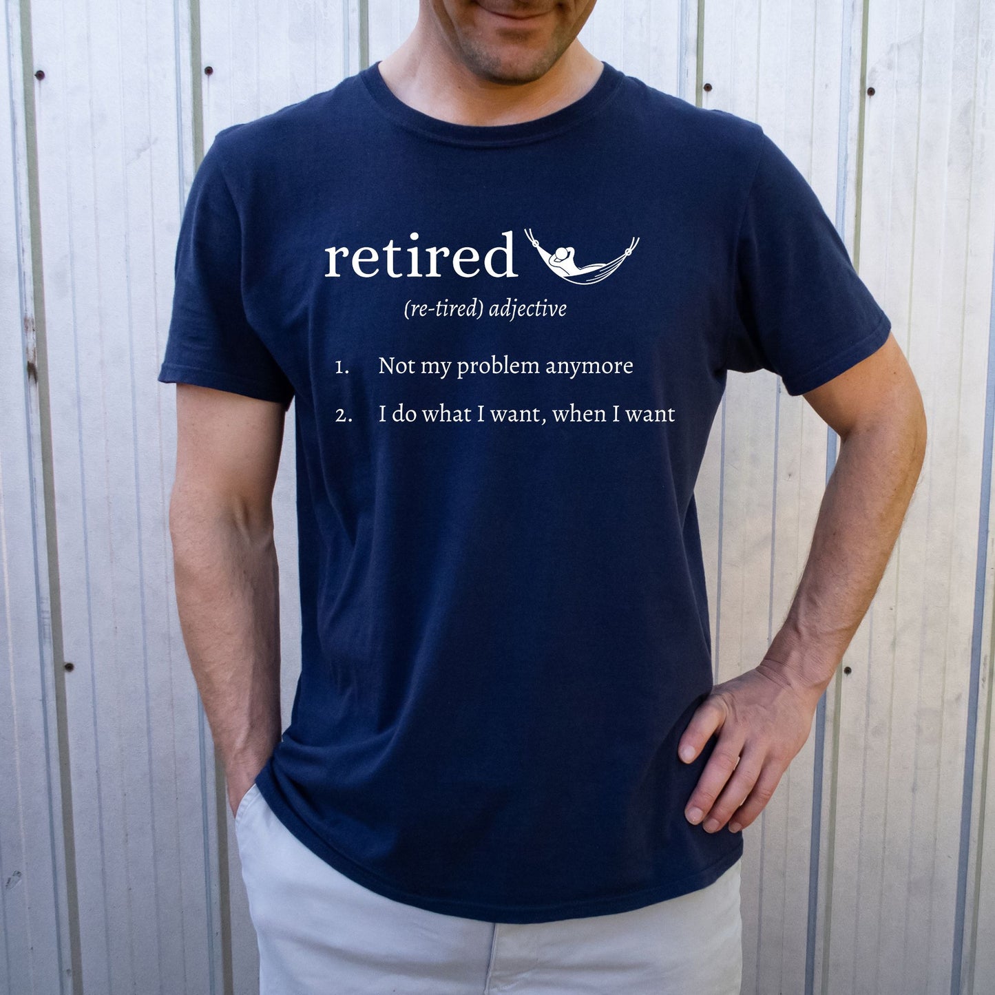 Retired Definition T-Shirt – Funny Retirement Shirt Definition Style Tee