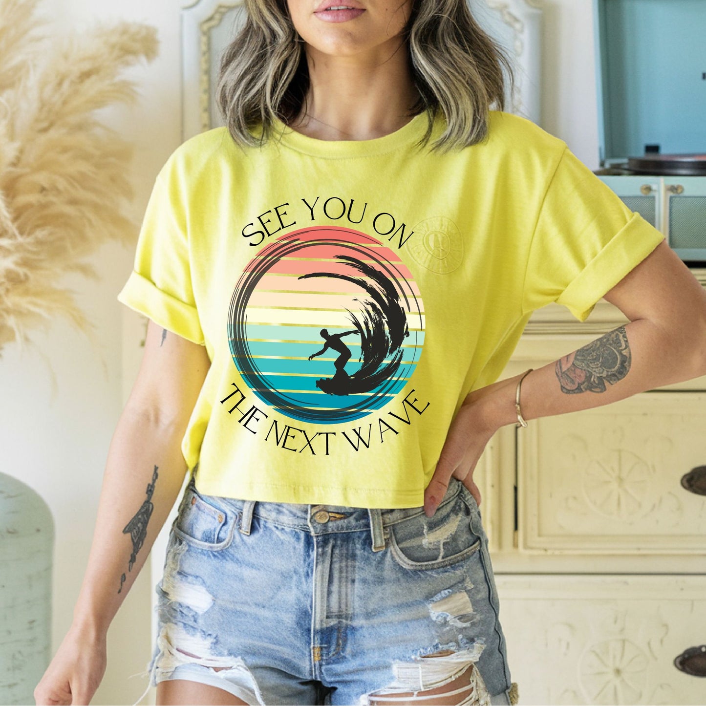 See You On the Next Wave T-Shirt, Retro Surfer Tee , Beach & Ocean Lovers Gift , Surfing Shirt Beach Lover Gift