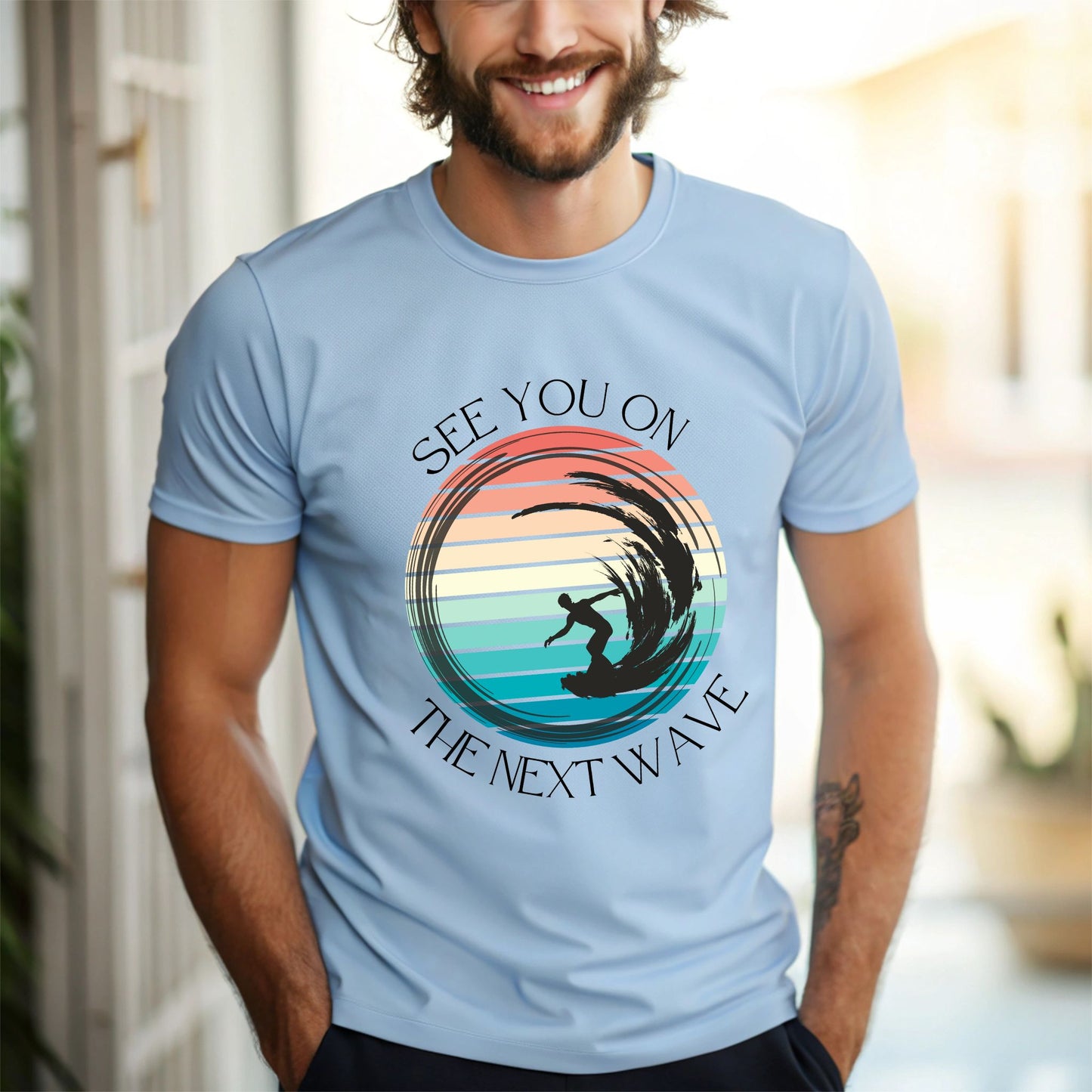 See You On the Next Wave T-Shirt, Retro Surfer Tee , Beach & Ocean Lovers Gift , Surfing Shirt Beach Lover Gift