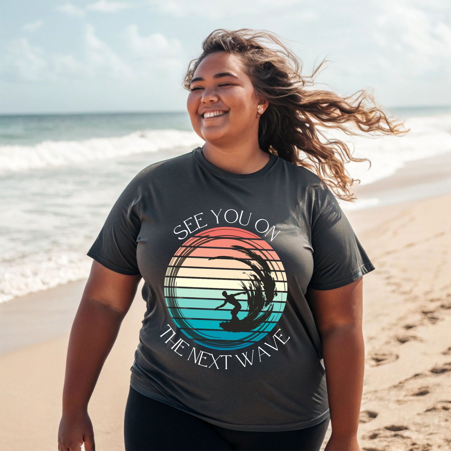 See You On the Next Wave T-Shirt, Retro Surfer Tee , Beach & Ocean Lovers Gift , Surfing Shirt Beach Lover Gift