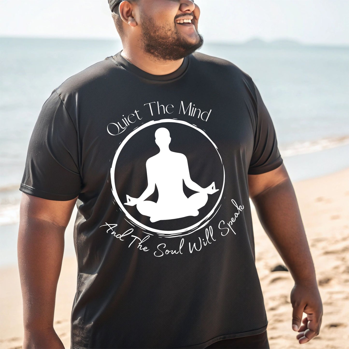 Quiet the Mind and the Soul Will Speak T-Shirt, Meditation Shirt, Zen Shirt, Manifest Shirt, Inspirational Meditation & Mindfulness Graphic TeeYoga Gift Yoga Lover Shirt