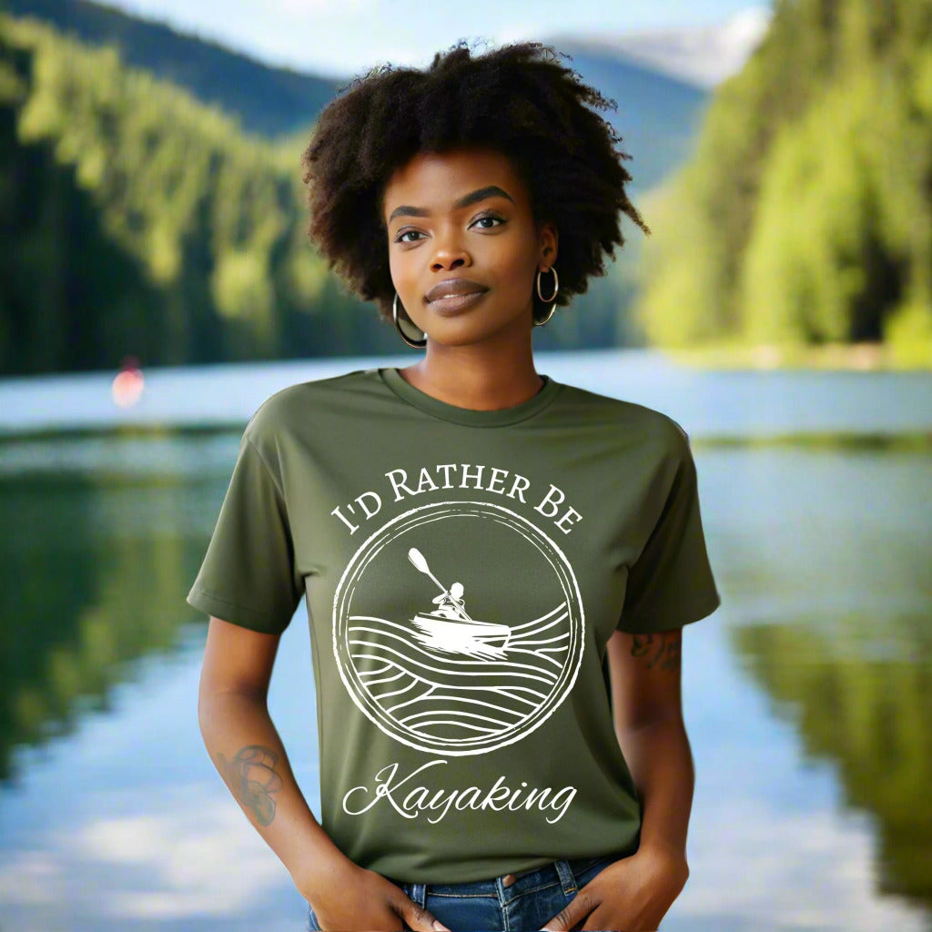I'd Rather Be Kayaking T-Shirt, Kayak Life T-Shirt, River Shirt Kayak Lover Shirt, Nature Lover Shirt, Kayak Gift, Adventure Shirt