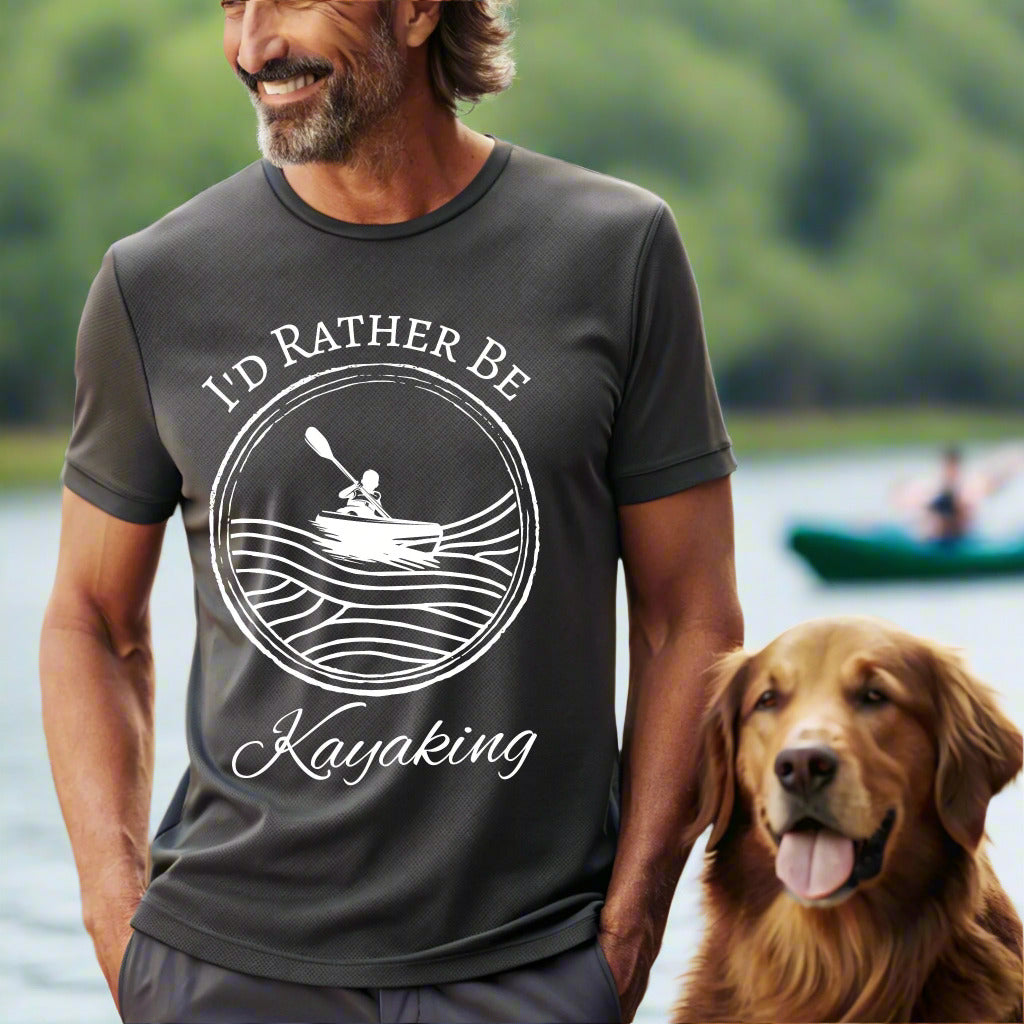 I'd Rather Be Kayaking T-Shirt, Kayak Life T-Shirt, River Shirt Kayak Lover Shirt, Nature Lover Shirt, Kayak Gift, Adventure Shirt