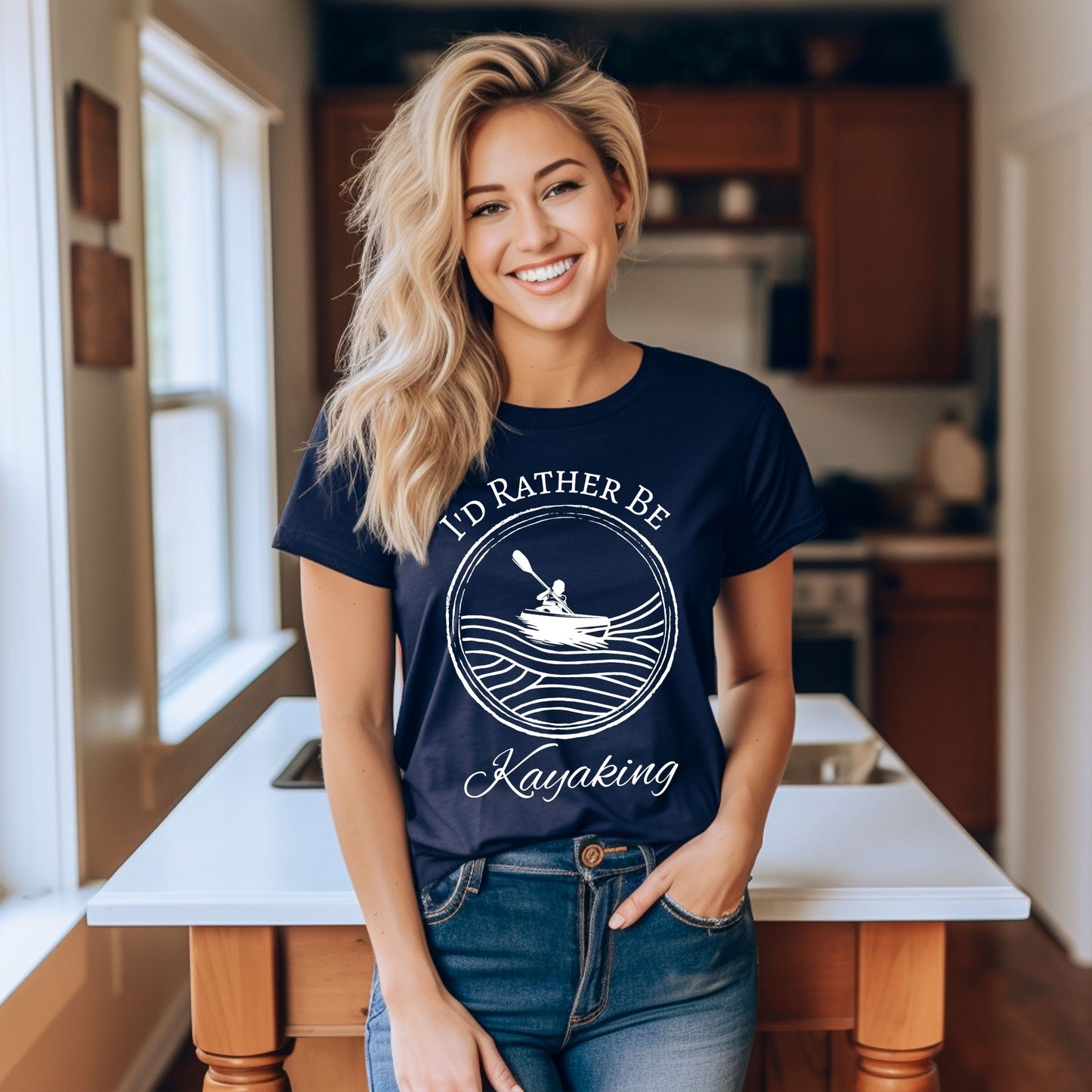 I'd Rather Be Kayaking T-Shirt, Kayak Life T-Shirt, River Shirt Kayak Lover Shirt, Nature Lover Shirt, Kayak Gift, Adventure Shirt