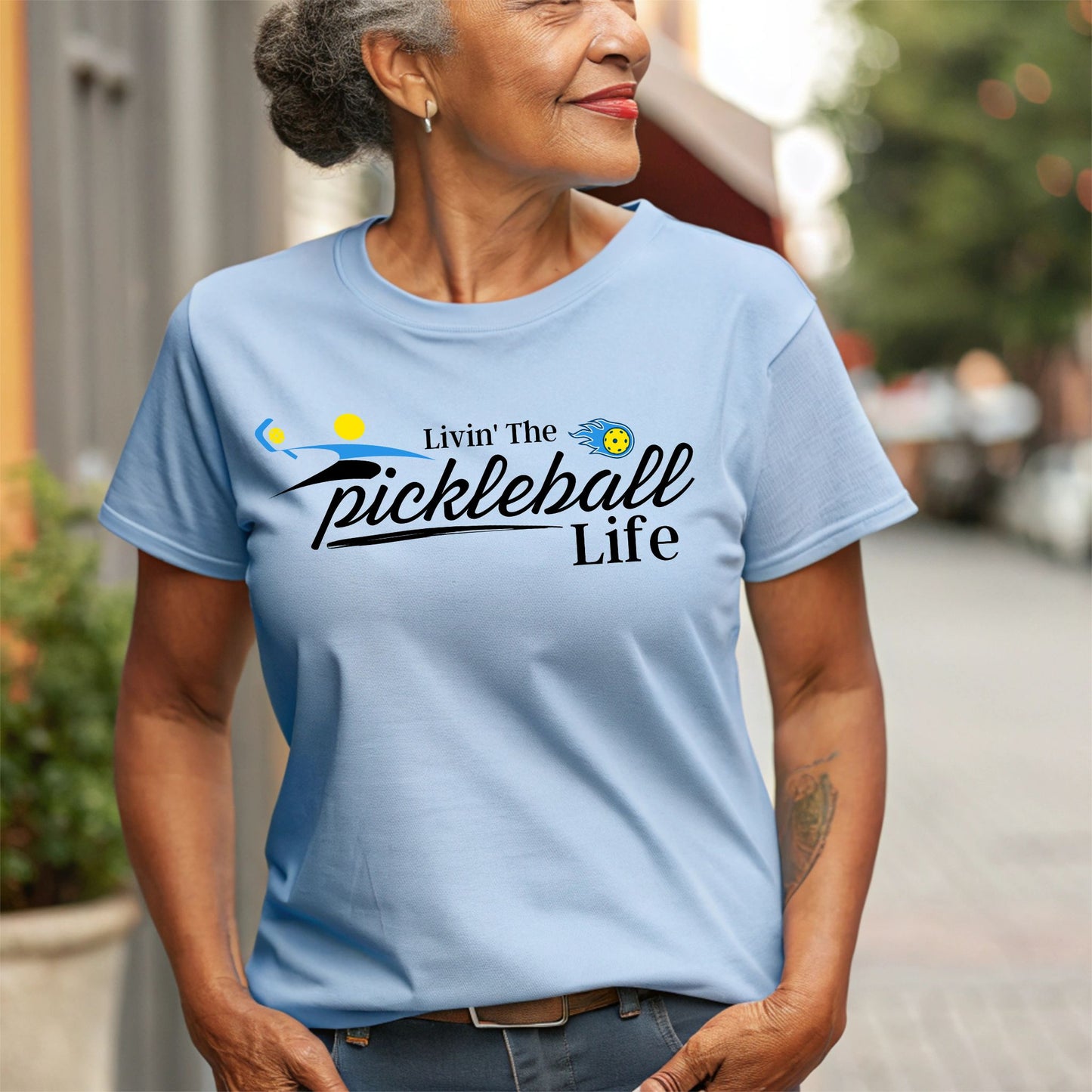 Livin' the Pickleball Life T-Shirt Fun Pickleball Graphic Tee Pickleball Gift Pickleball Life Shirt Pickleball Player Shirt