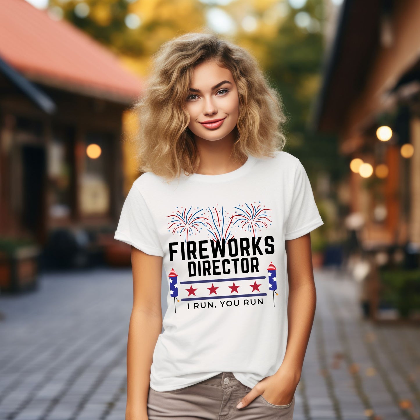 Fireworks Director T-Shirt Funny 4th of July Shirt I Run You Run Fireworks Graphic Tee Fireworks Director Shirt Funny 4th of July Shirt