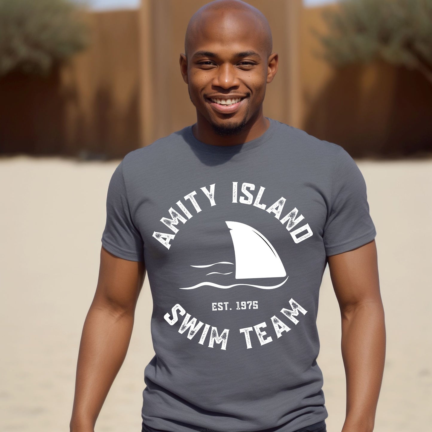 Amity Island Swim Club T-Shirt – Retro Shark Graphic Tee for Summer, Beach, and Film Fans