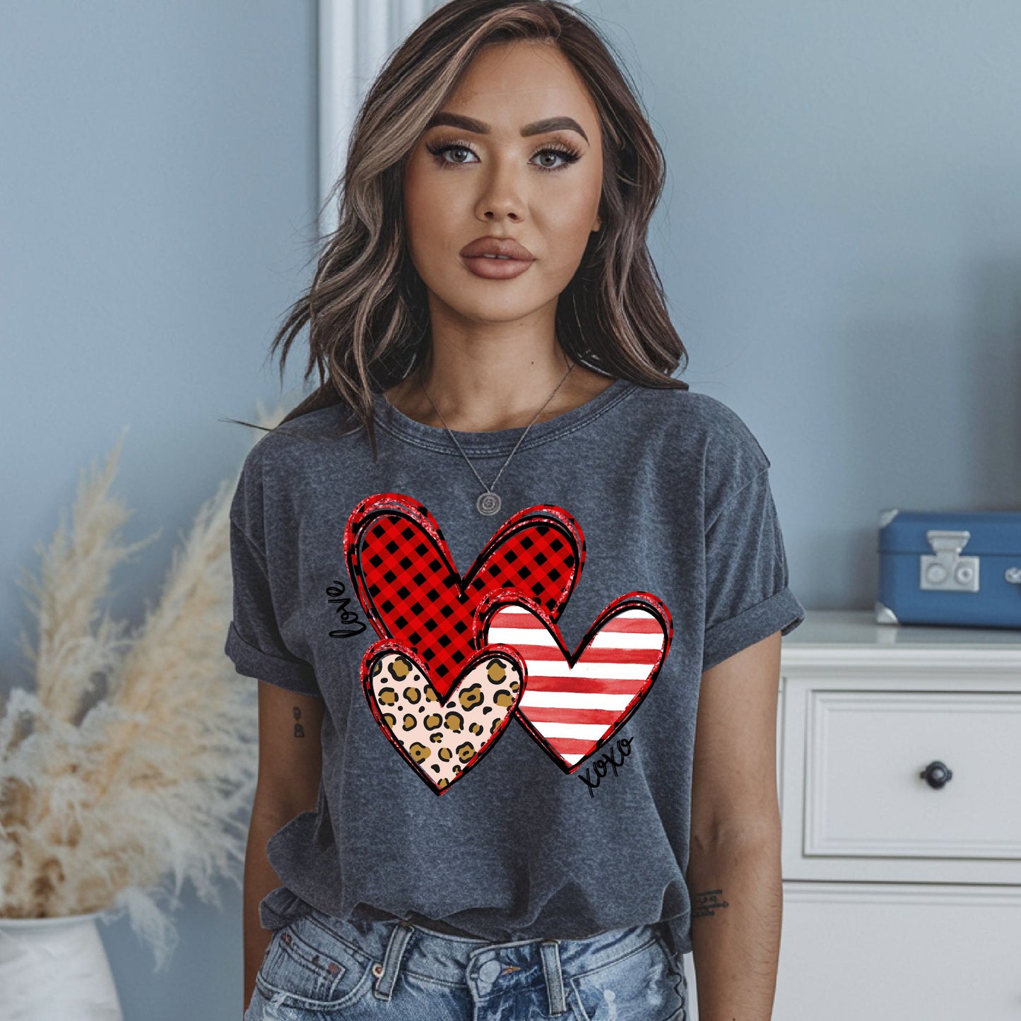 Valentines Day Shirt Cute Heart Tshirt XOXO Shirt Valentines Day Gift Love Tee Teacher Valentines Gift