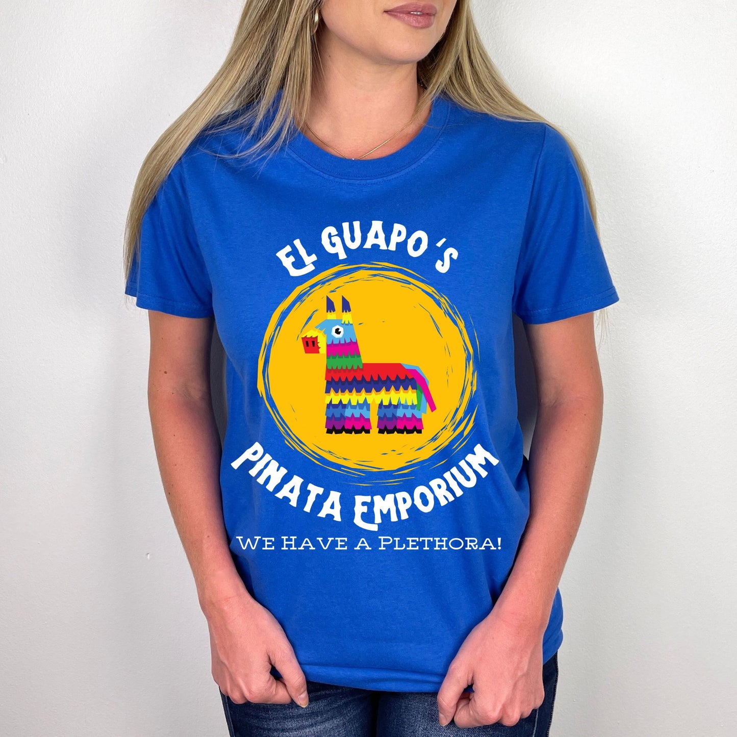 Graphic Tee El Guapo's Pinata Emporium Unisex T-Shirt, Cinco de Mayo Shirt, Funny Mexican Fiesta Top, Colorful Party Tee,