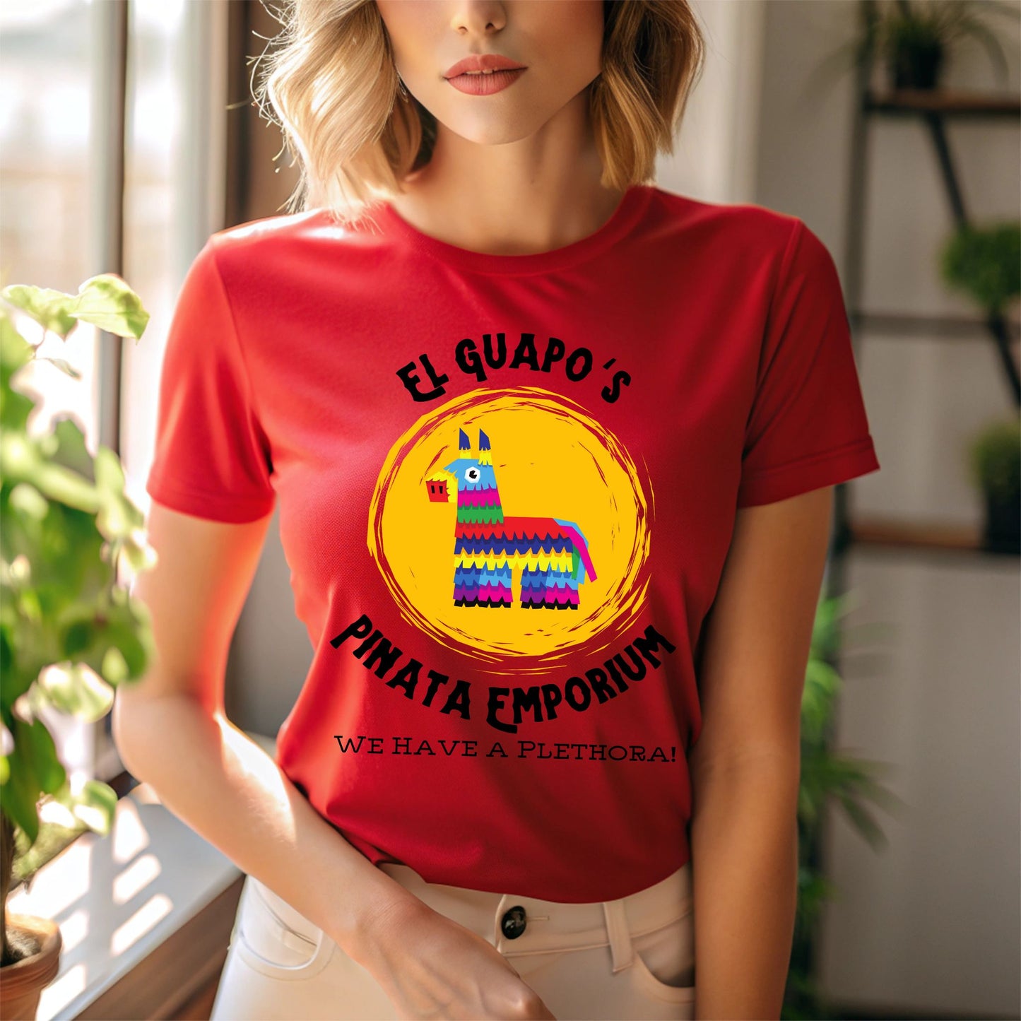 Graphic Tee El Guapo's Pinata Emporium Unisex T-Shirt, Cinco de Mayo Shirt, Funny Mexican Fiesta Top, Colorful Party Tee,