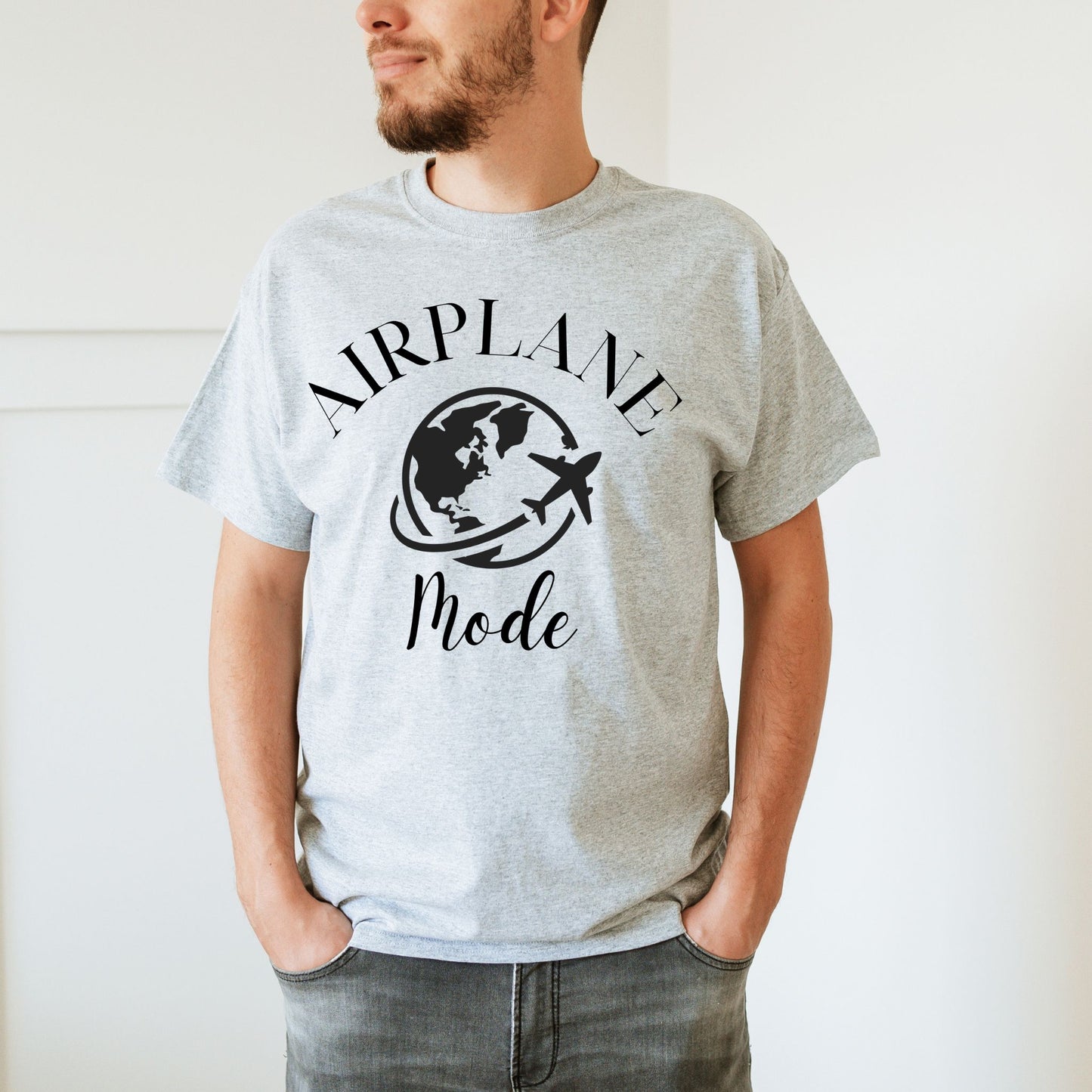 Airplane Mode TShirt Travel Gifts Adventure Time Tee Vacation Shirt Travel Tee