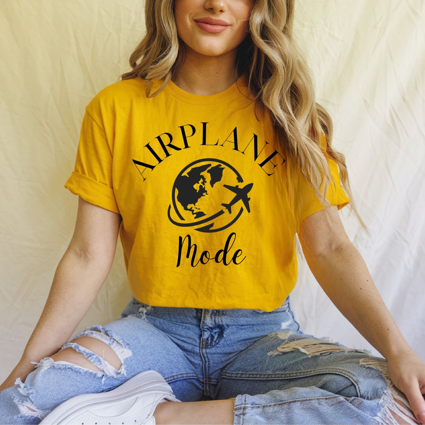 Airplane Mode TShirt Travel Gifts Adventure Time Tee Vacation Shirt Travel Tee