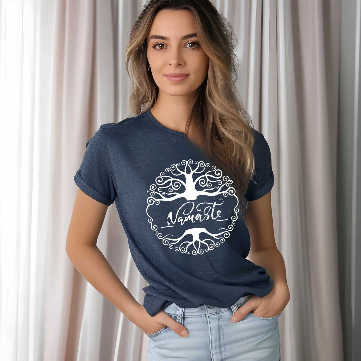 Namaste Shirt Tree Of Life Shirt Meditation Gift Yoga Shirt Meditation Shirt Yoga Gift