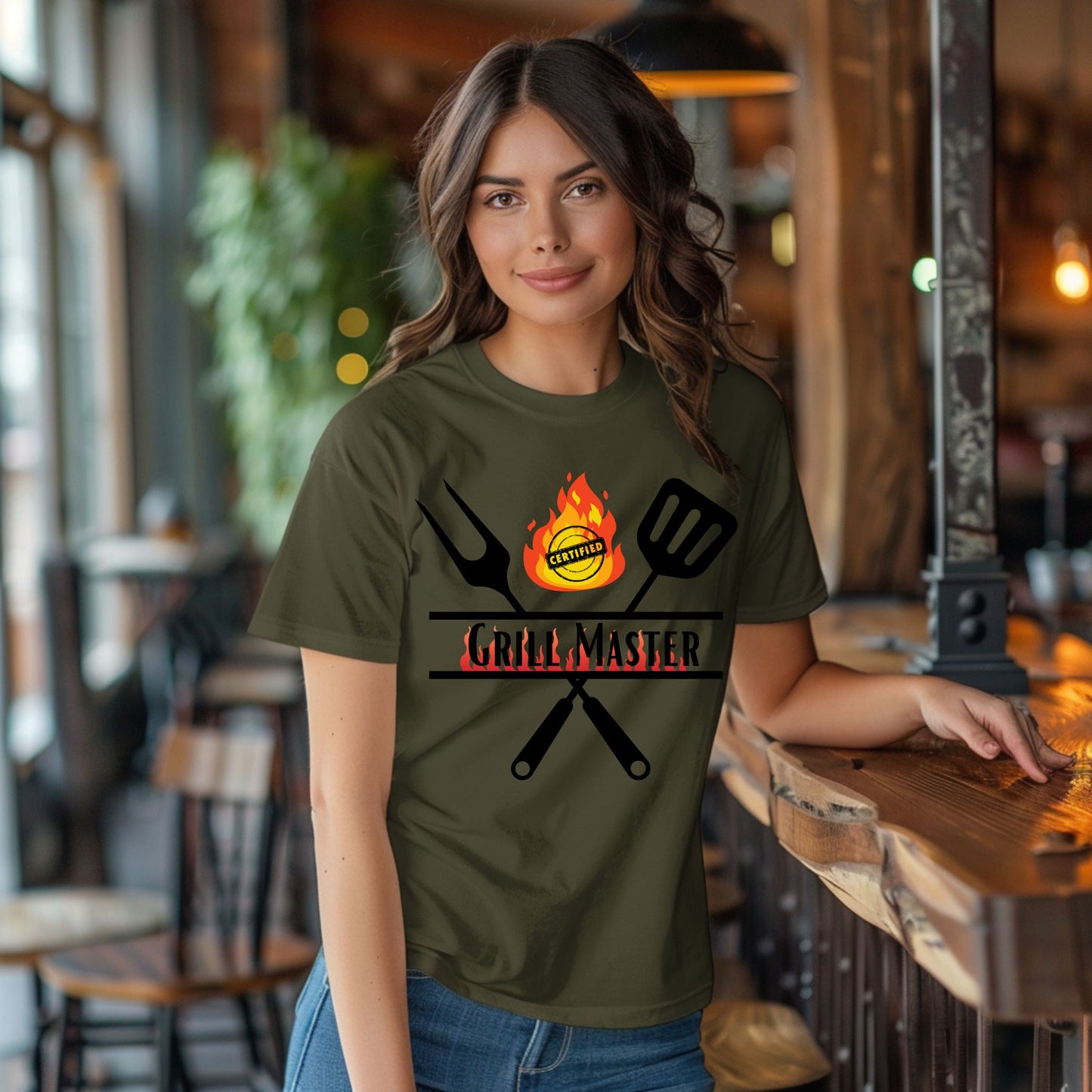 Grill Master Shirt Gift For Men Dad Shirt Grilling T-Shirt BBQ Tee Fathers Day Gift