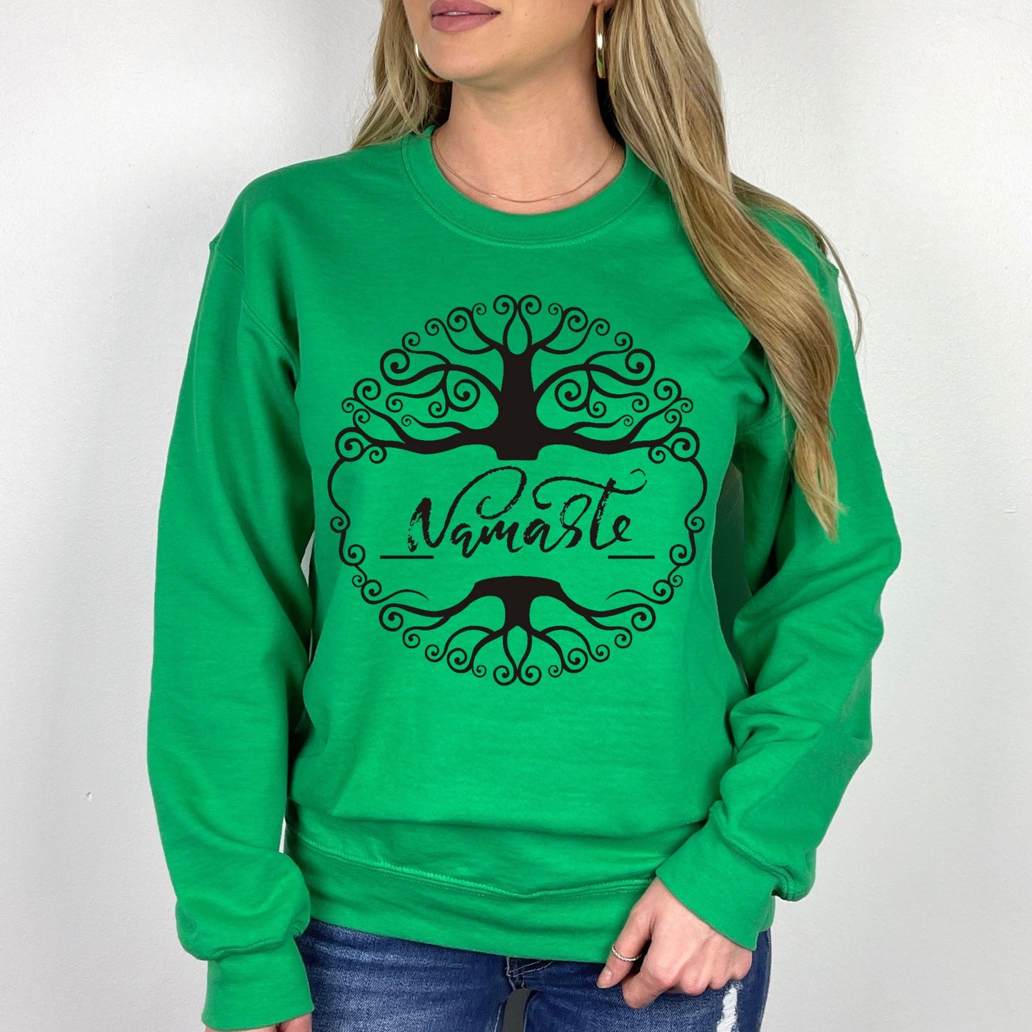 Namaste Shirt Tree Of Life Shirt Meditation Gift Yoga Shirt Meditation Shirt Yoga Gift Long Sleeve Tee