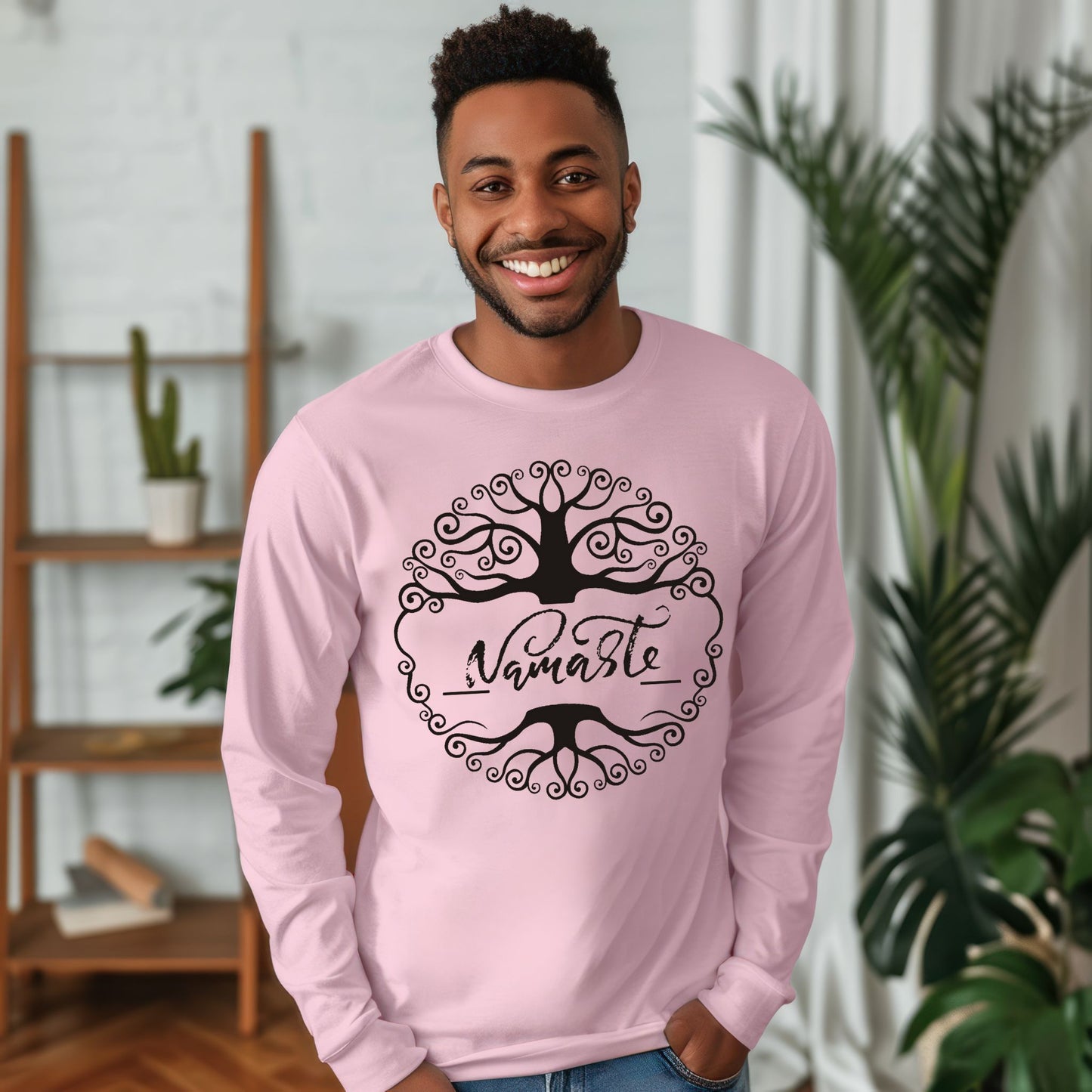 Namaste Shirt Tree Of Life Shirt Meditation Gift Yoga Shirt Meditation Shirt Yoga Gift Long Sleeve Tee