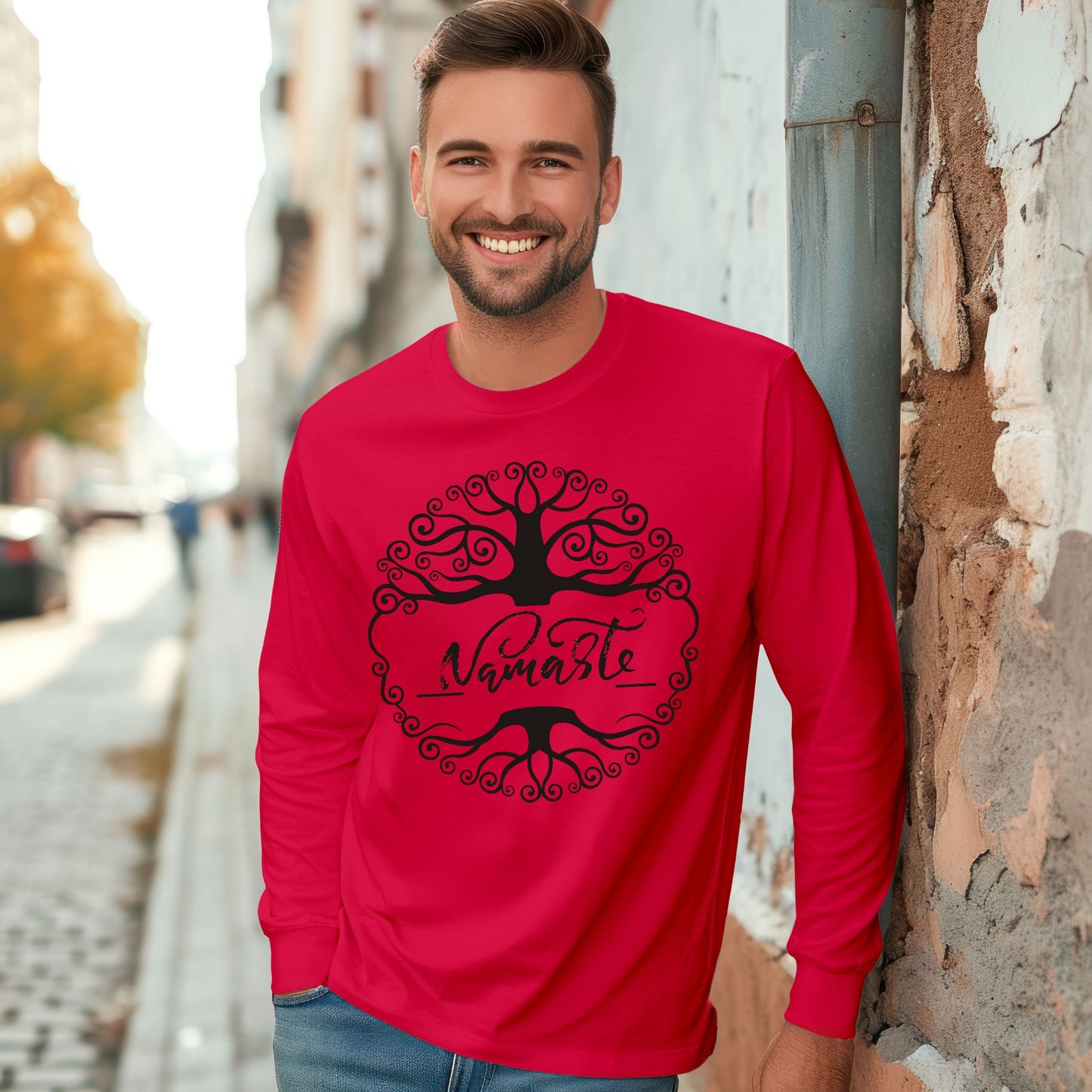 Namaste Shirt Tree Of Life Shirt Meditation Gift Yoga Shirt Meditation Shirt Yoga Gift Long Sleeve Tee