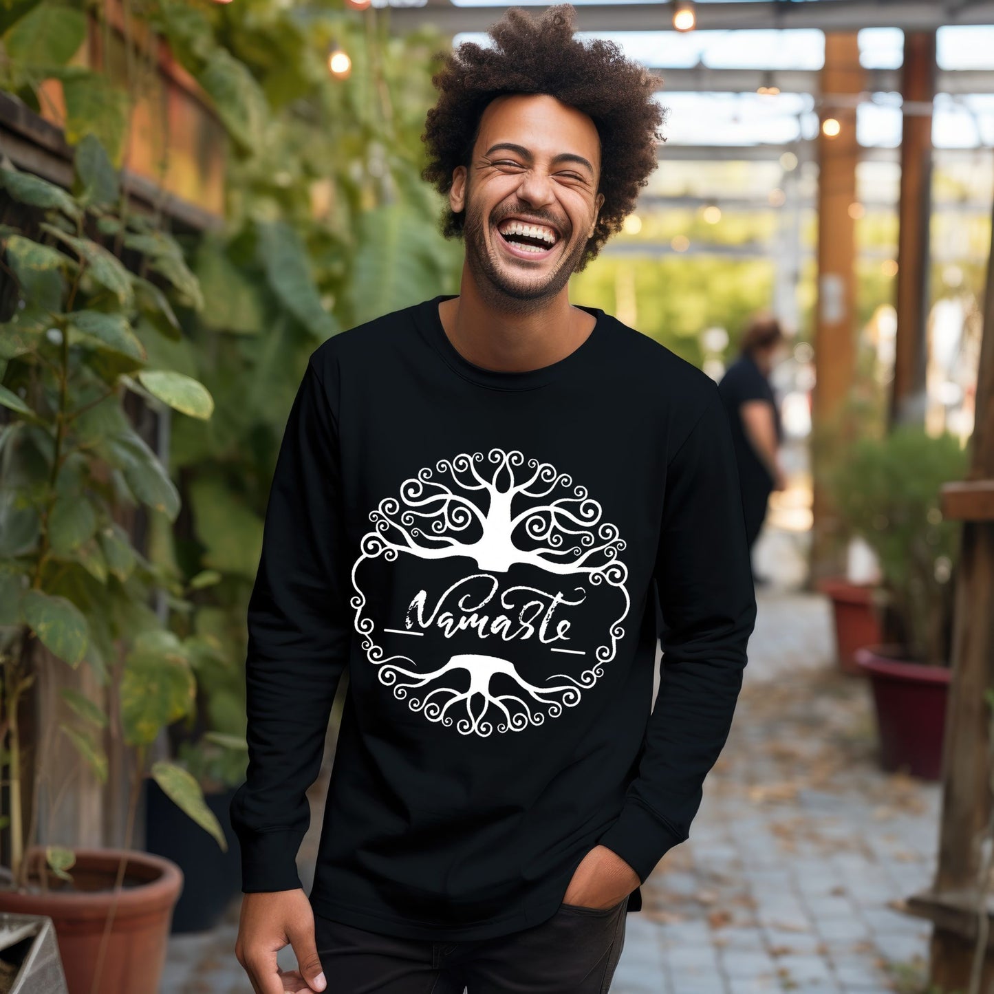 Namaste Shirt Tree Of Life Shirt Meditation Gift Yoga Shirt Meditation Shirt Yoga Gift Long Sleeve Tee