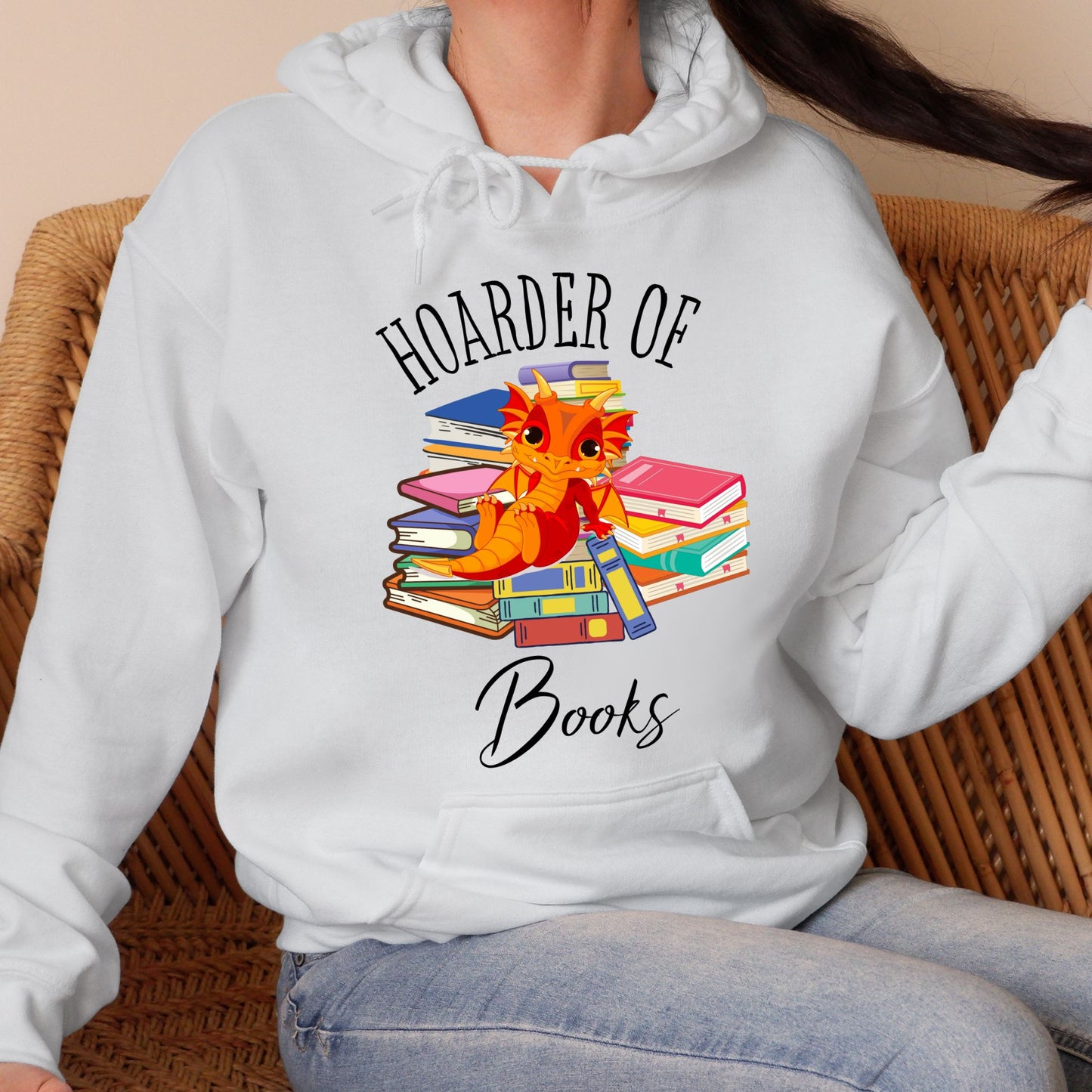Hoarder of Books Hoodie Booklover Sweatshirt Gift For Bookworm Bibliophile Shirt Gift For Bibliophile Bookish Sweatshirt