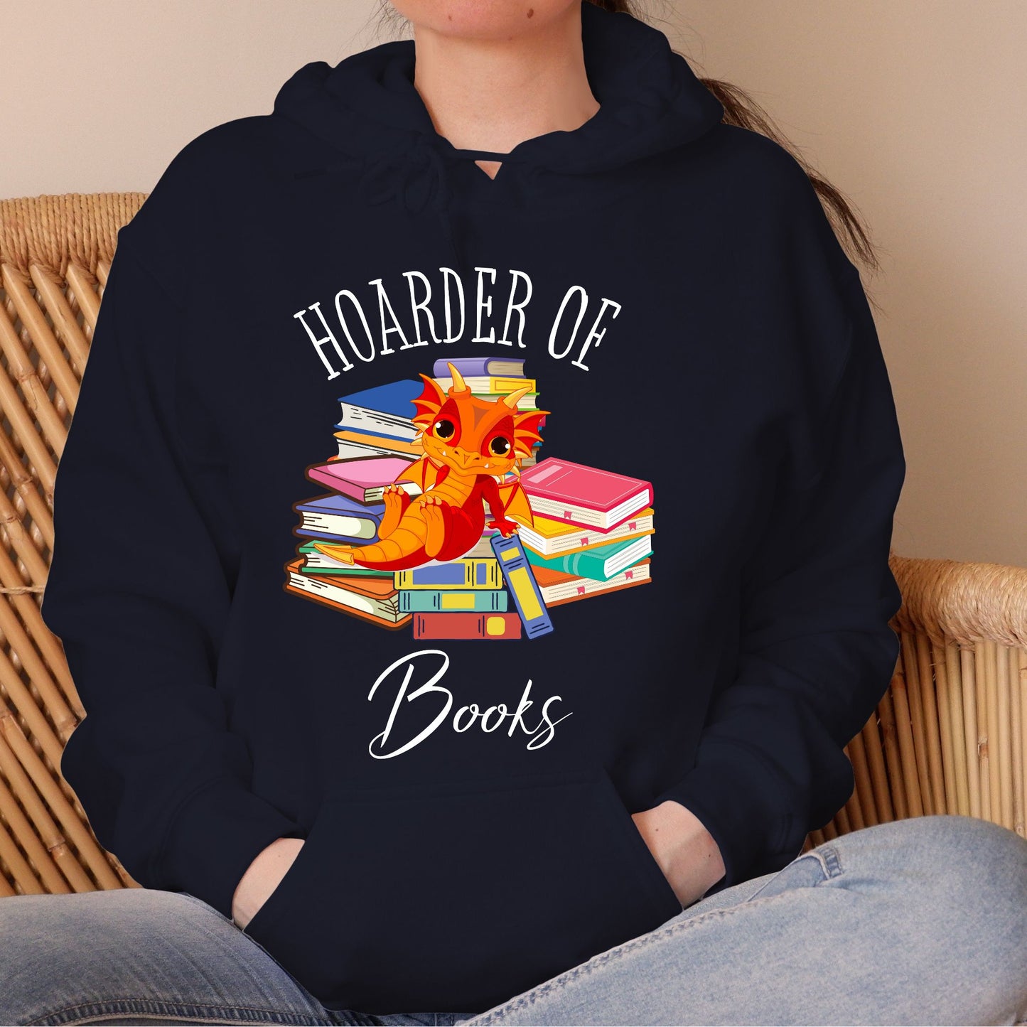 Hoarder of Books Hoodie Booklover Sweatshirt Gift For Bookworm Bibliophile Shirt Gift For Bibliophile Bookish Sweatshirt