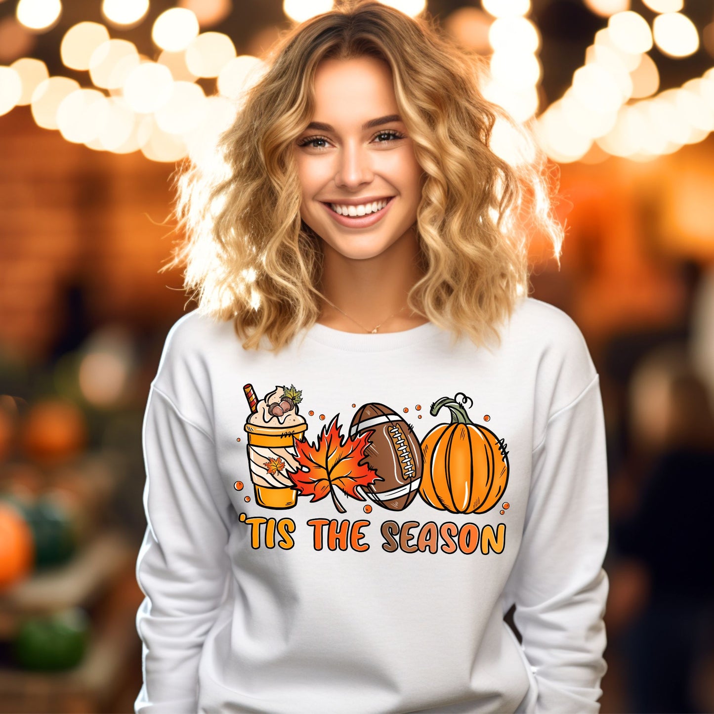 Tis The Season Shirt Pumpkin Patch Sweatshirt Game Day Shirt Coffee Lover Gift Fall Shirt