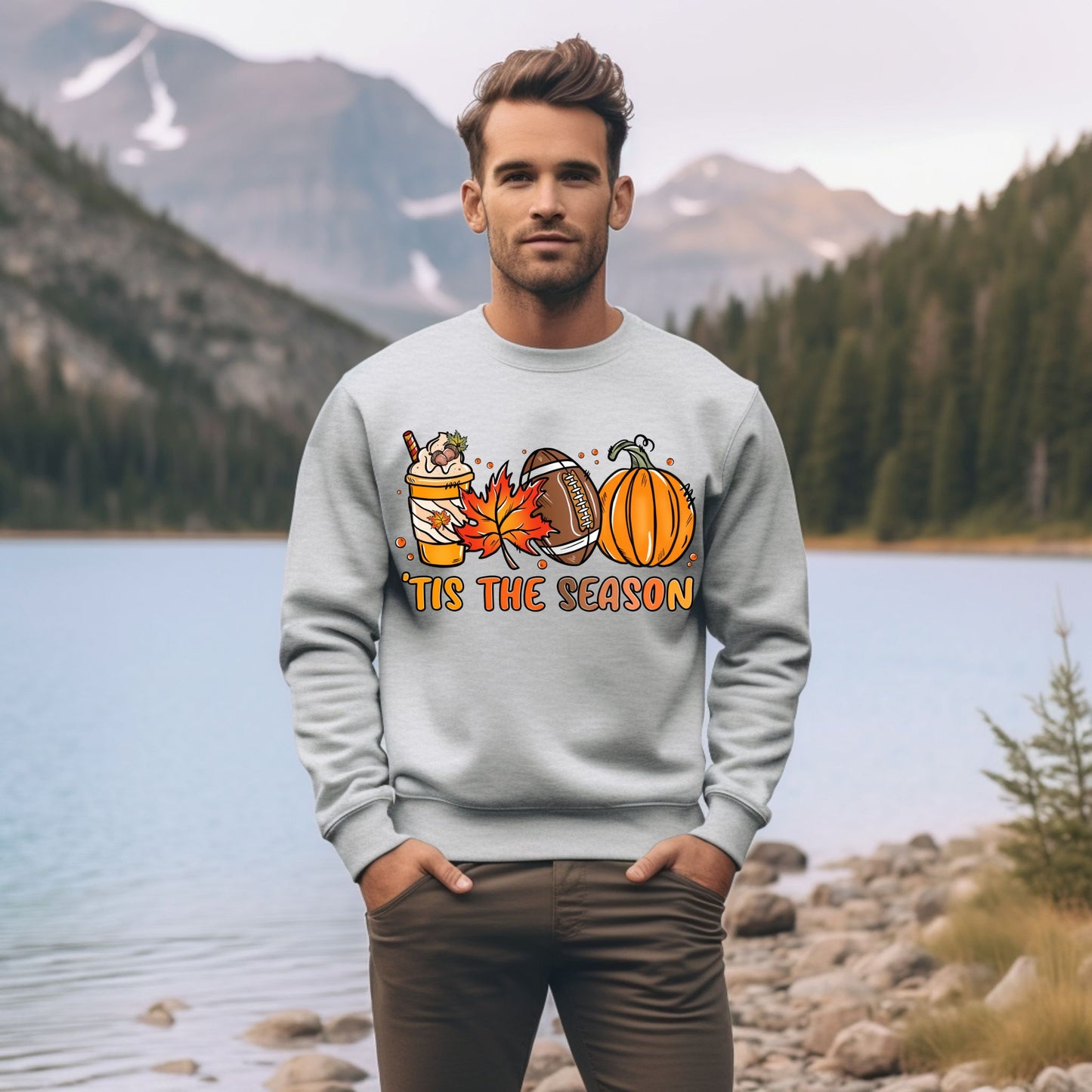 Tis The Season Shirt Pumpkin Patch Sweatshirt Game Day Shirt Coffee Lover Gift Fall Shirt