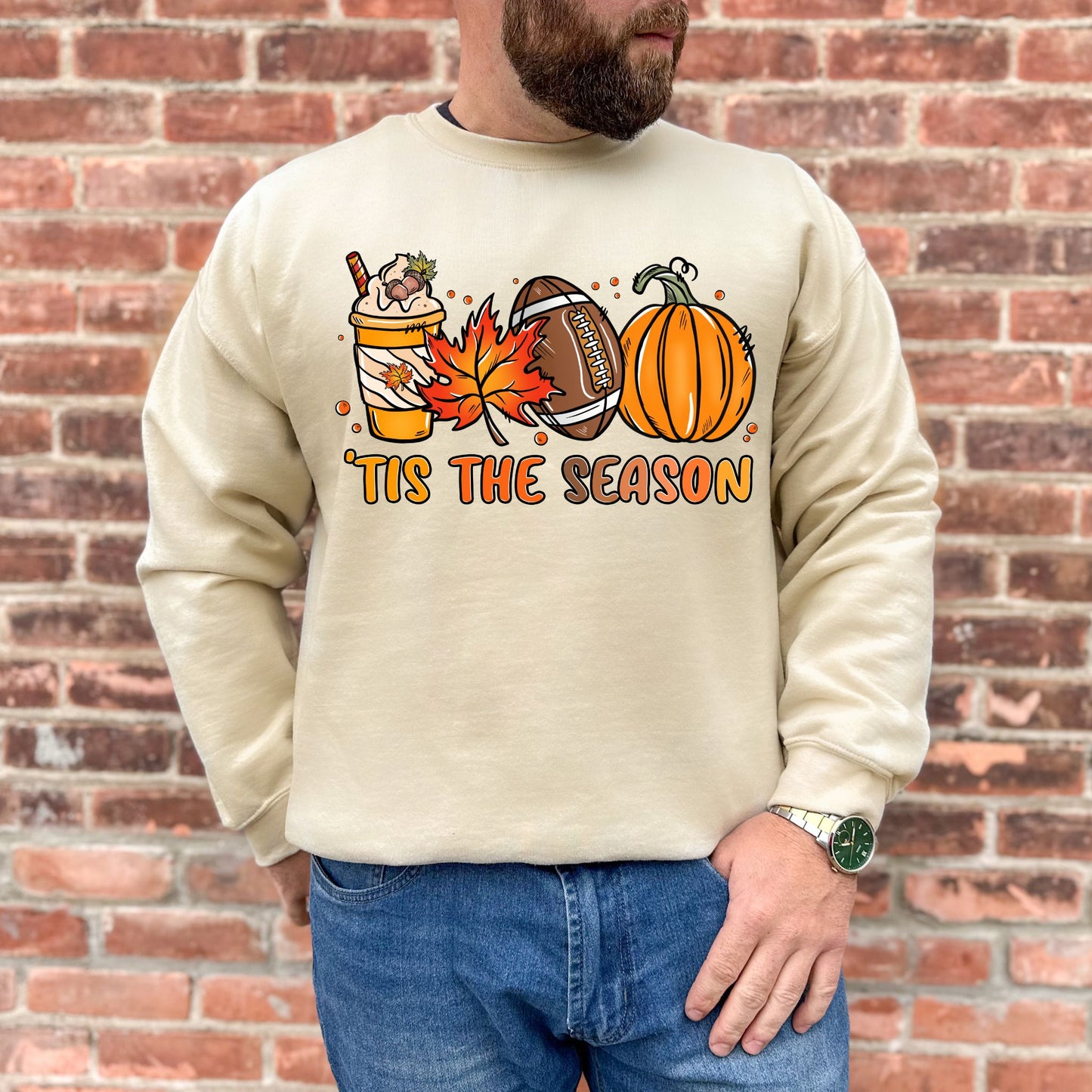 Tis The Season Shirt Pumpkin Patch Sweatshirt Game Day Shirt Coffee Lover Gift Fall Shirt