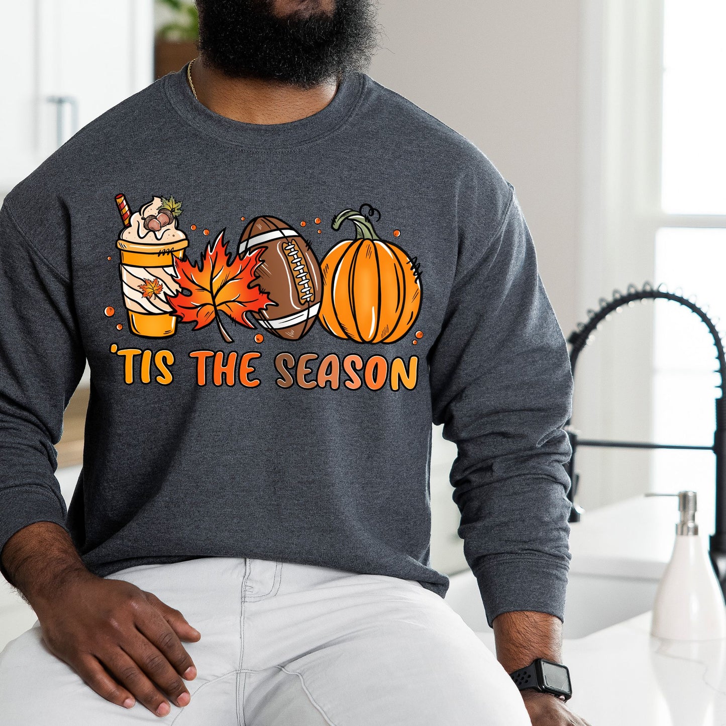 Tis The Season Shirt Pumpkin Patch Sweatshirt Game Day Shirt Coffee Lover Gift Fall Shirt