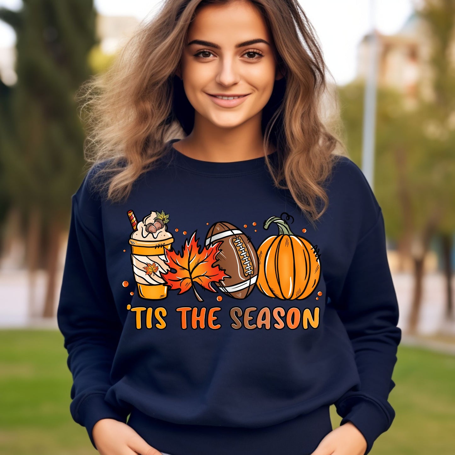 Tis The Season Shirt Pumpkin Patch Sweatshirt Game Day Shirt Coffee Lover Gift Fall Shirt