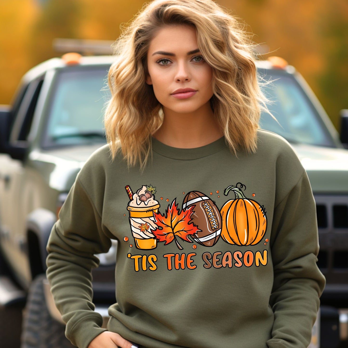 Tis The Season Shirt Pumpkin Patch Sweatshirt Game Day Shirt Coffee Lover Gift Fall Shirt