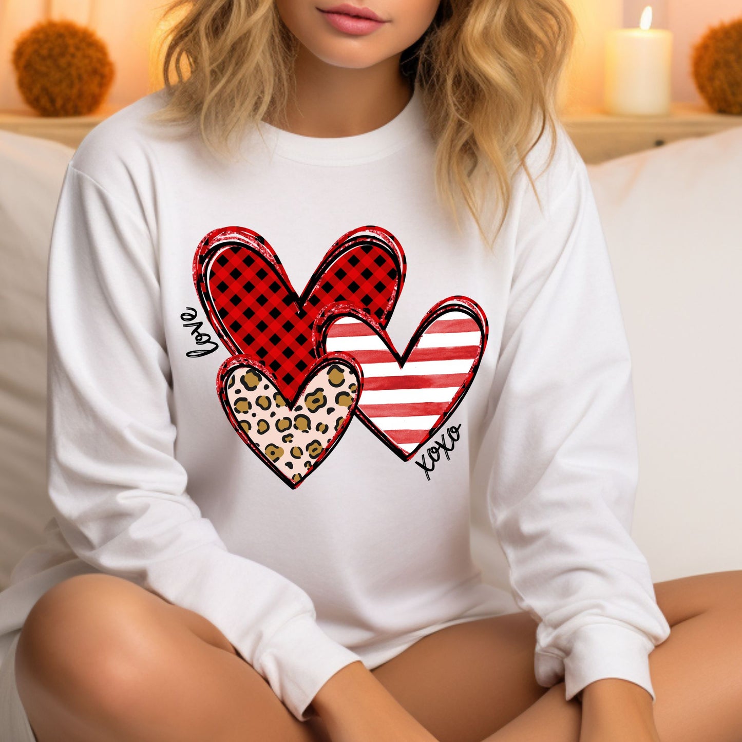 Valentines Day Sweatshirt Cute Heart Shirt Valentines Day Crewneck Valentines Gift For Women XOXO Shirt Teacher Valentines Gift