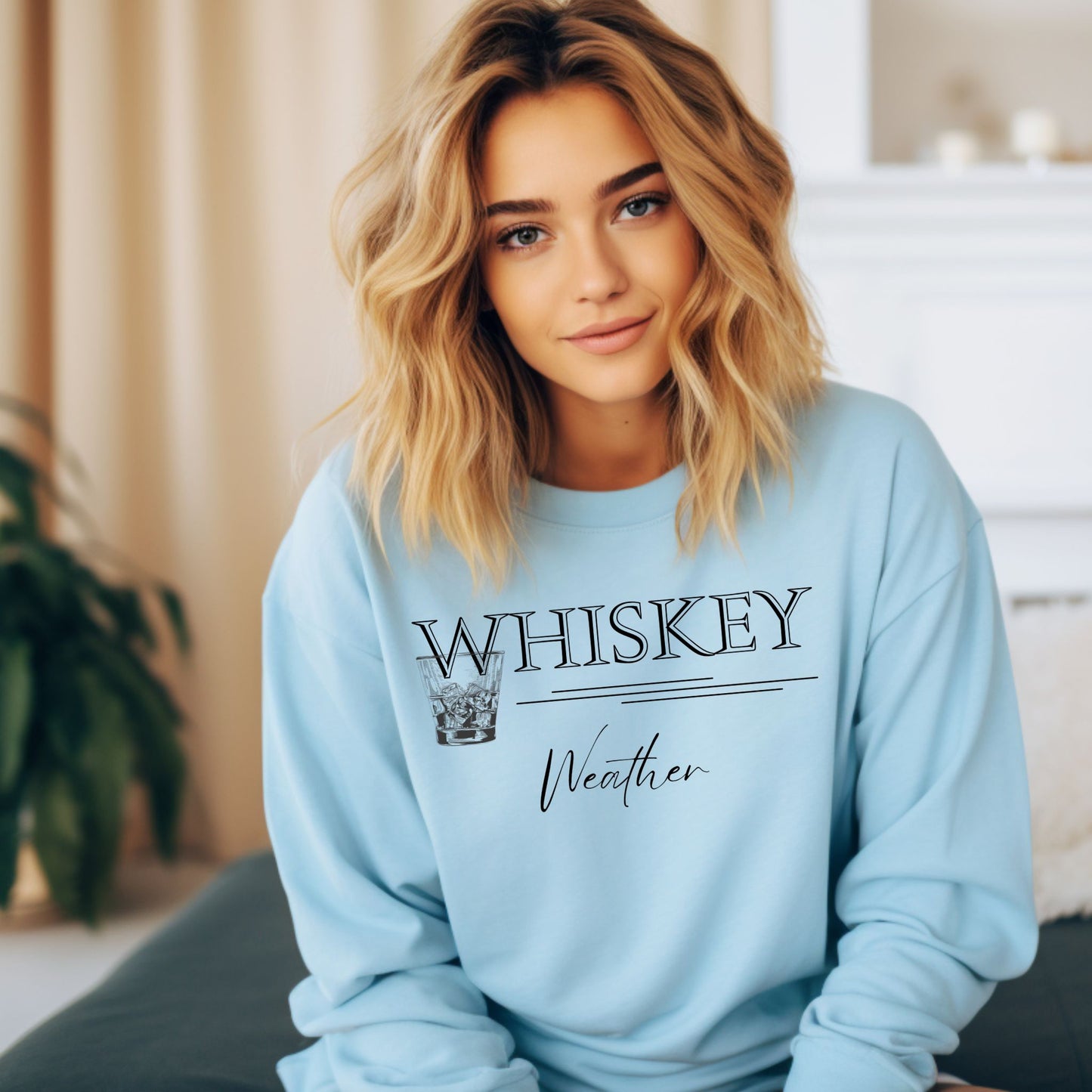 Whiskey Weather Sweatshirt Whiskey Lover Gift Alcohol Shirt Whiskey Lover Crewneck Drinking Shirt