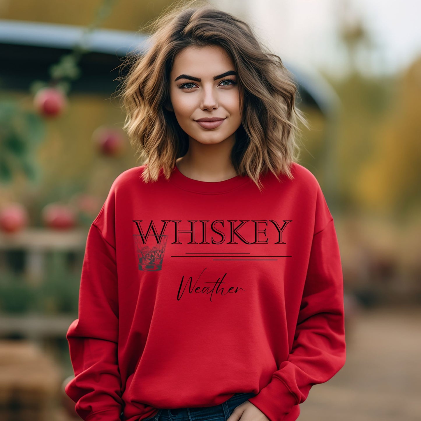 Whiskey Weather Sweatshirt Whiskey Lover Gift Alcohol Shirt Whiskey Lover Crewneck Drinking Shirt