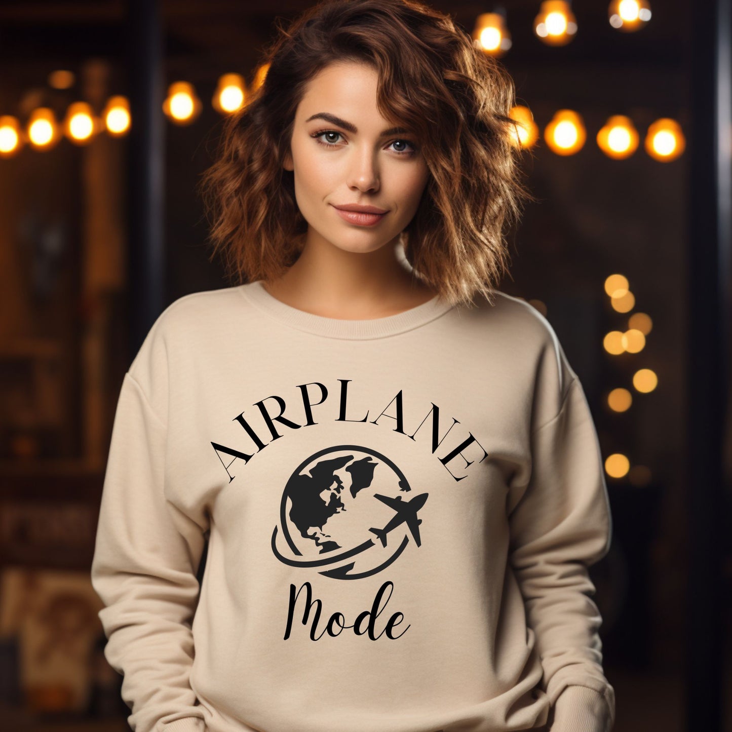 Airplane Mode Sweatshirt Travel Gifts Adventure Time Crewneck Vacation Shirt Travel Sweatshirt