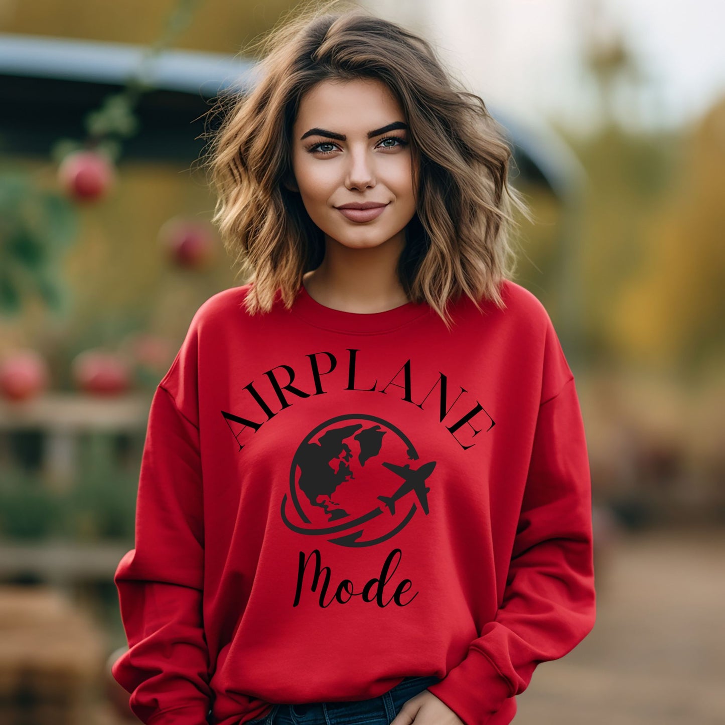 Airplane Mode Sweatshirt Travel Gifts Adventure Time Crewneck Vacation Shirt Travel Sweatshirt