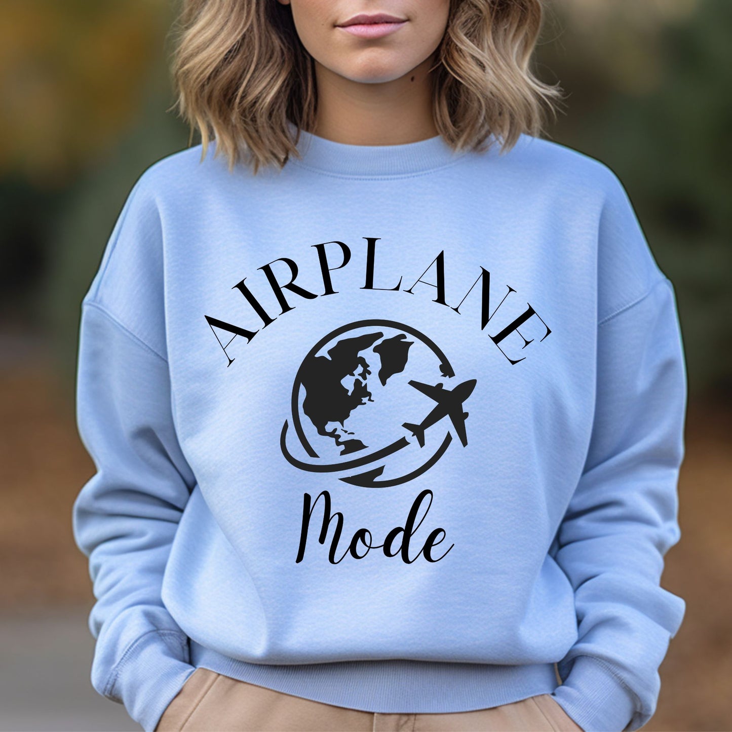 Airplane Mode Sweatshirt Travel Gifts Adventure Time Crewneck Vacation Shirt Travel Sweatshirt