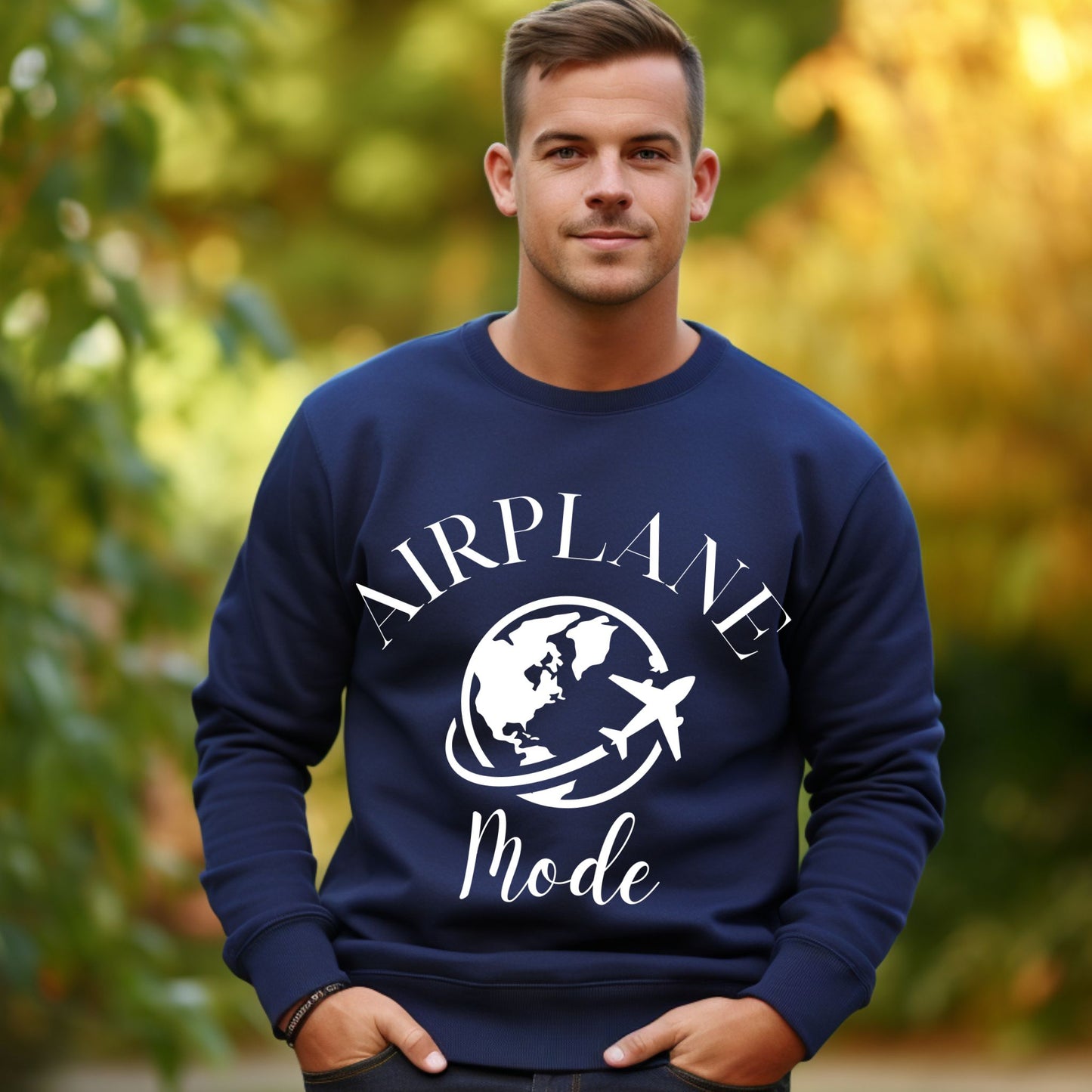 Airplane Mode Sweatshirt Travel Gifts Adventure Time Crewneck Vacation Shirt Travel Sweatshirt