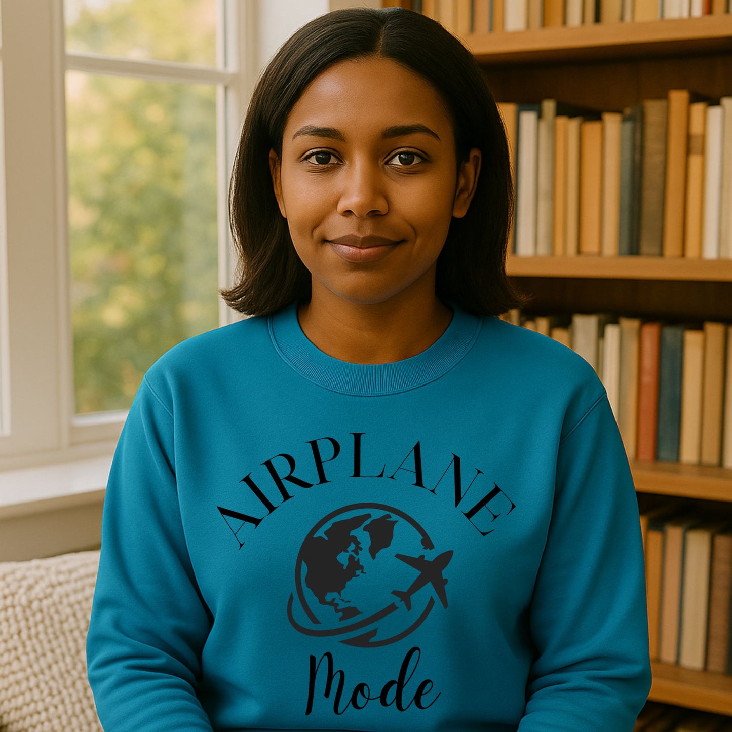 Airplane Mode Sweatshirt Travel Gifts Adventure Time Crewneck Vacation Shirt Travel Sweatshirt