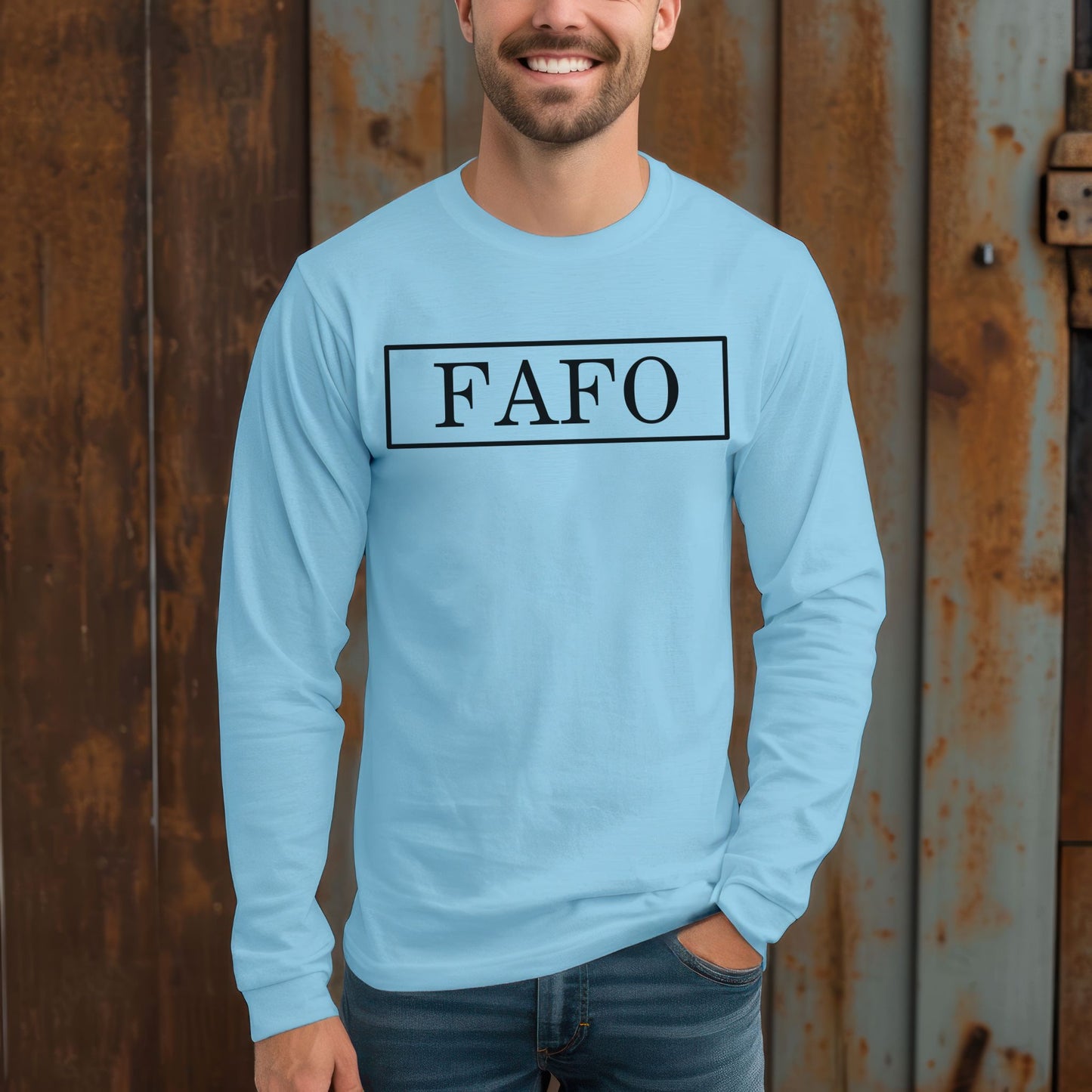 FAFO T-Shirt Bold Graphic Statement Shirt Long Sleeve Tee