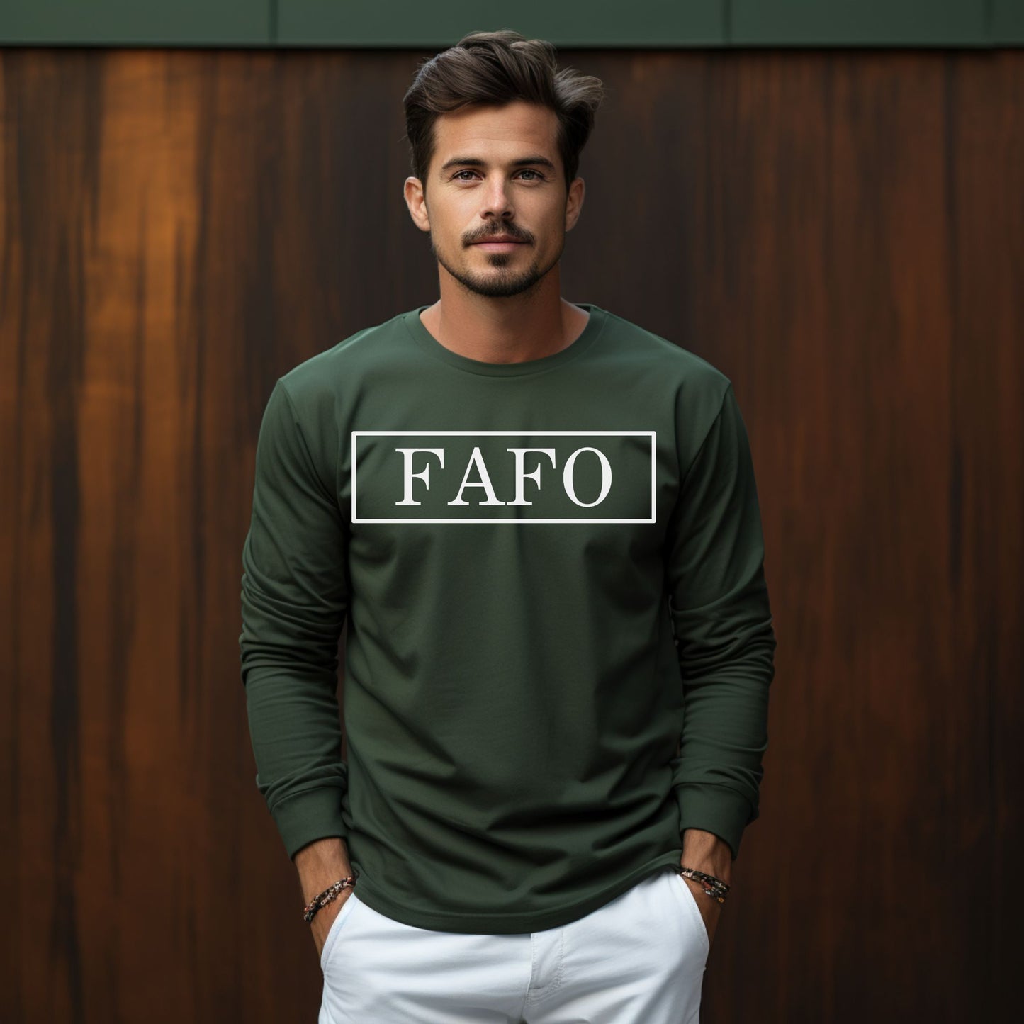 FAFO T-Shirt Bold Graphic Statement Shirt Long Sleeve Tee