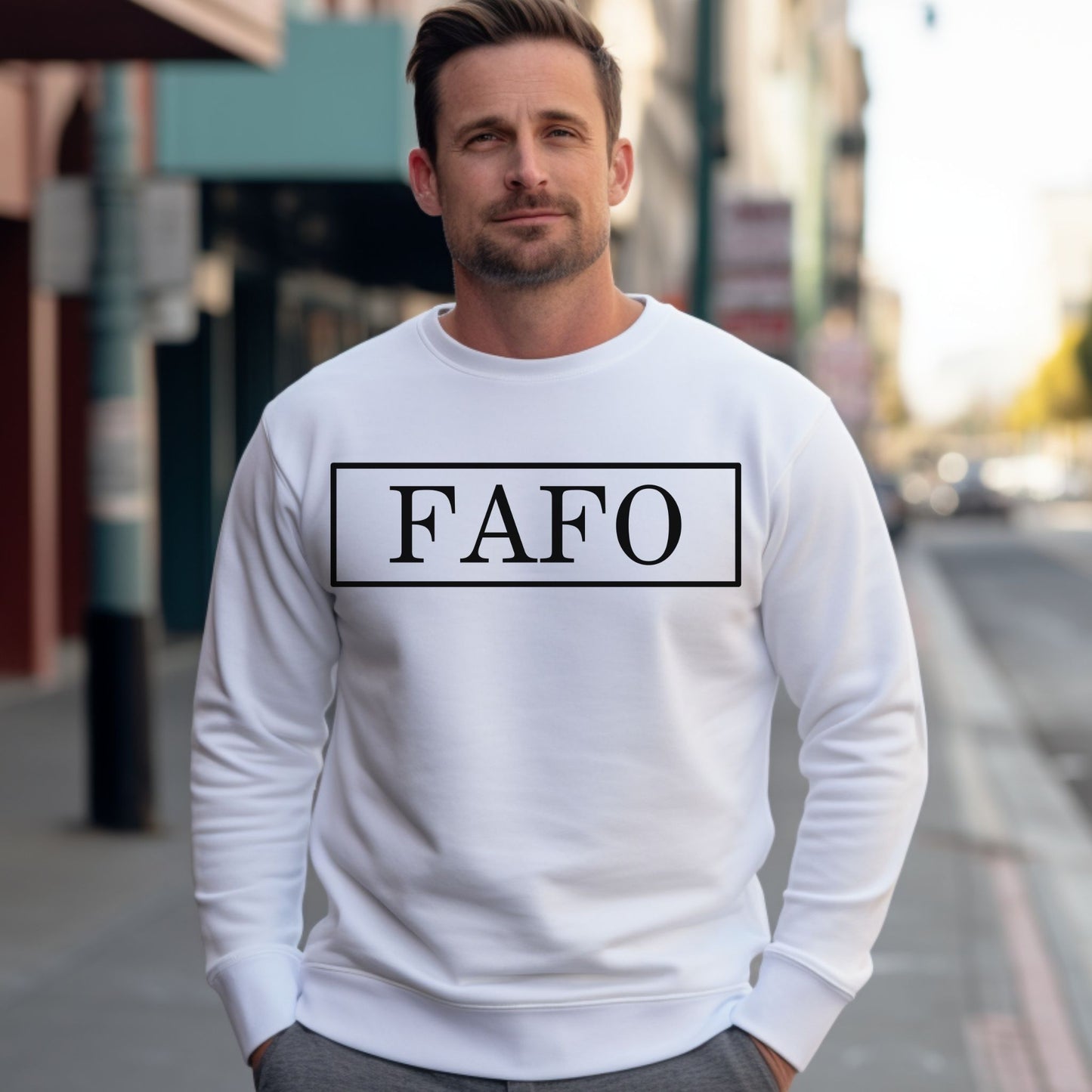 FAFO Sweatshirt Bold Graphic Statement Shirt